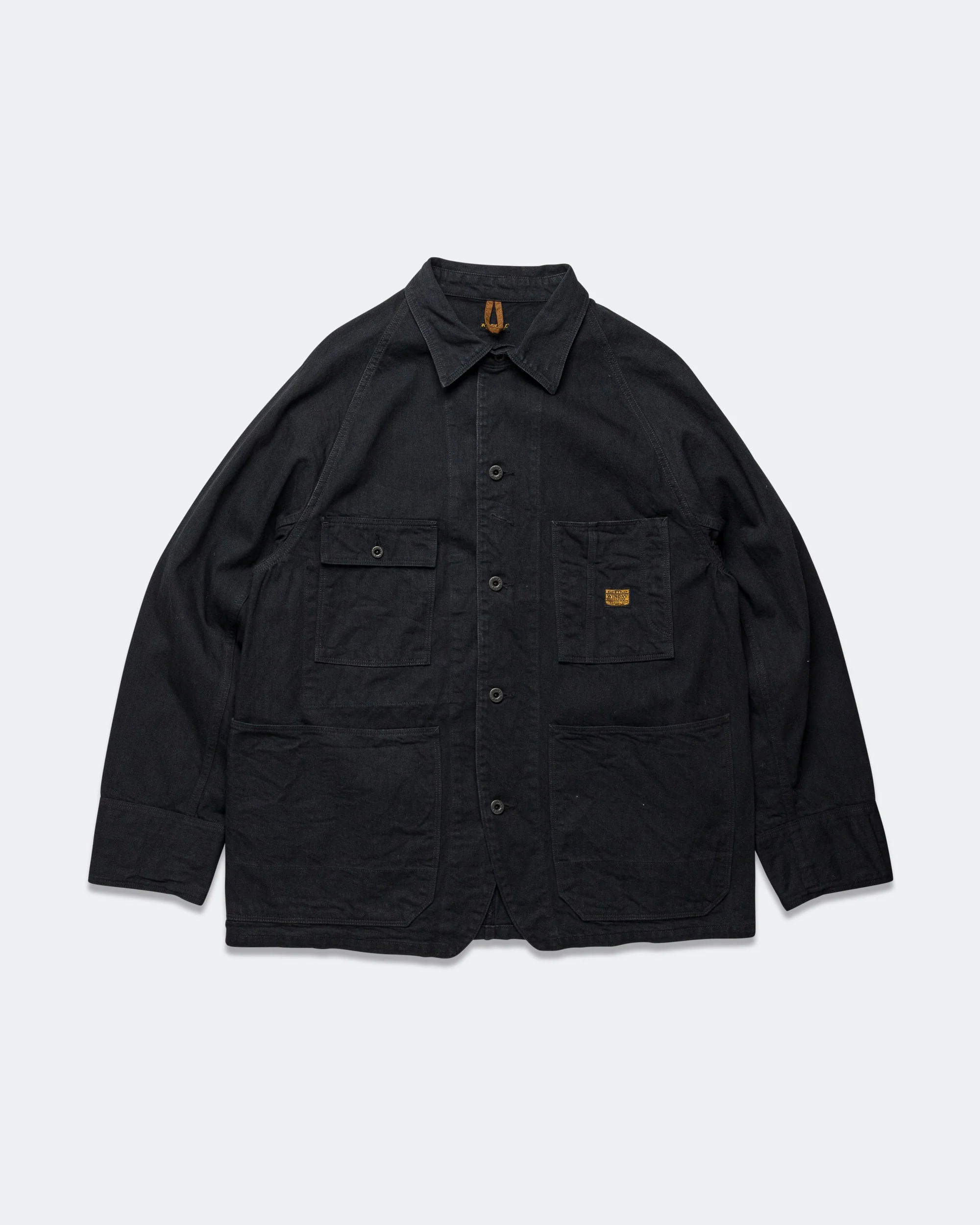10oz BLKxBLK Denim CACTUS Coverall - Black