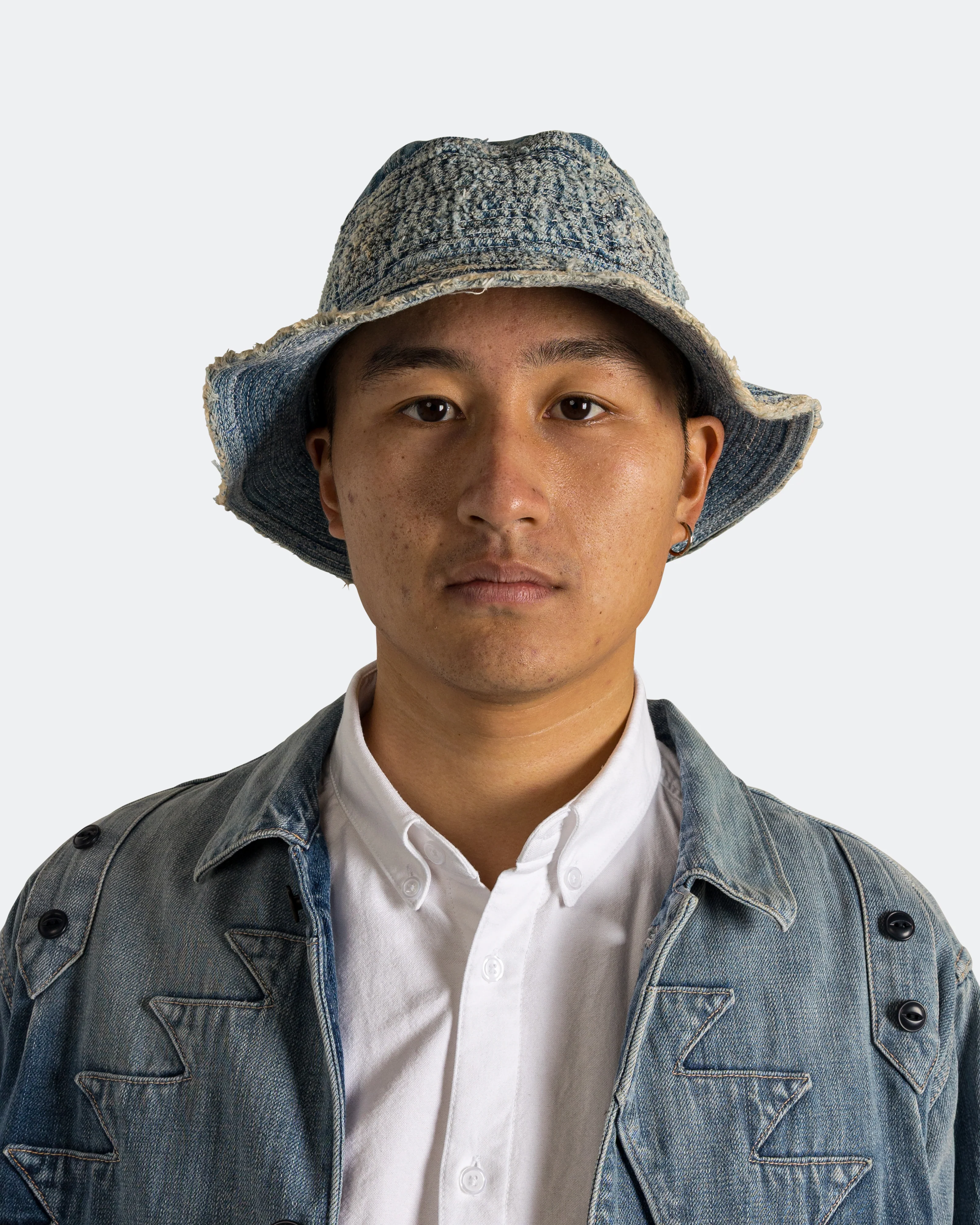 11.5oz Denim THE OLD MAN AND THE SEA Hat (CRASH Remake) - Indigo - Image 2