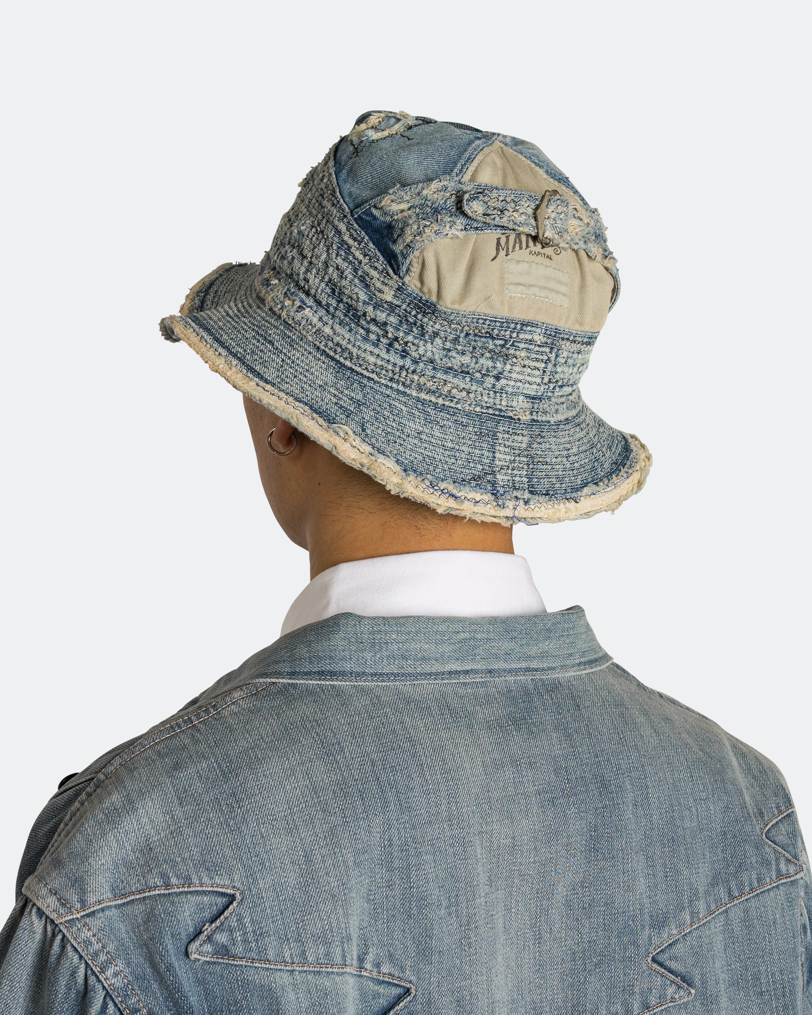 11.5oz Denim THE OLD MAN AND THE SEA Hat (CRASH Remake) - Indigo - Image 3