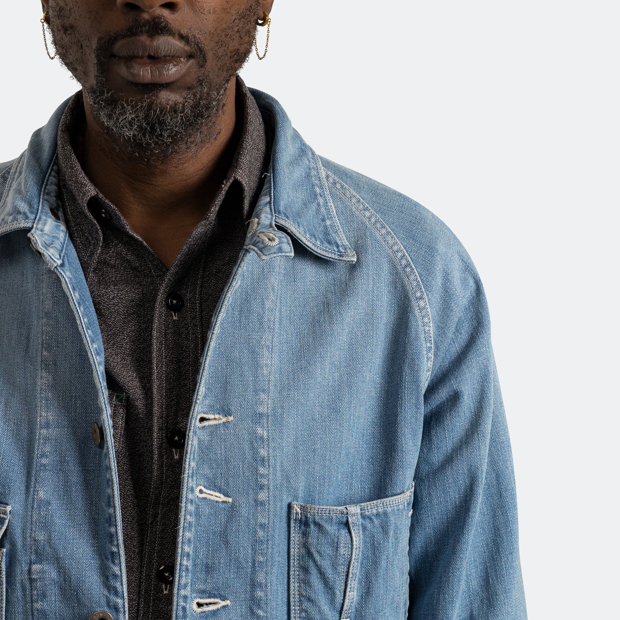 12oz Denim CACTUS Coverall - Mid Tone - Image 7