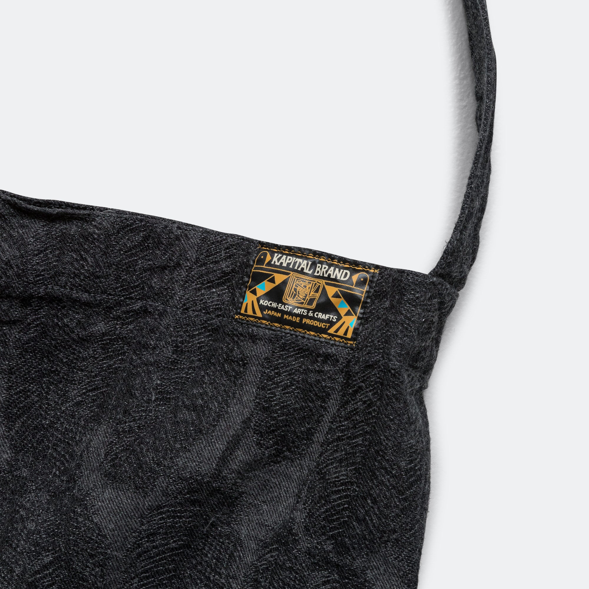 12oz MAGPIE Denim MEDICINE Bag - Black/Black - Image 2