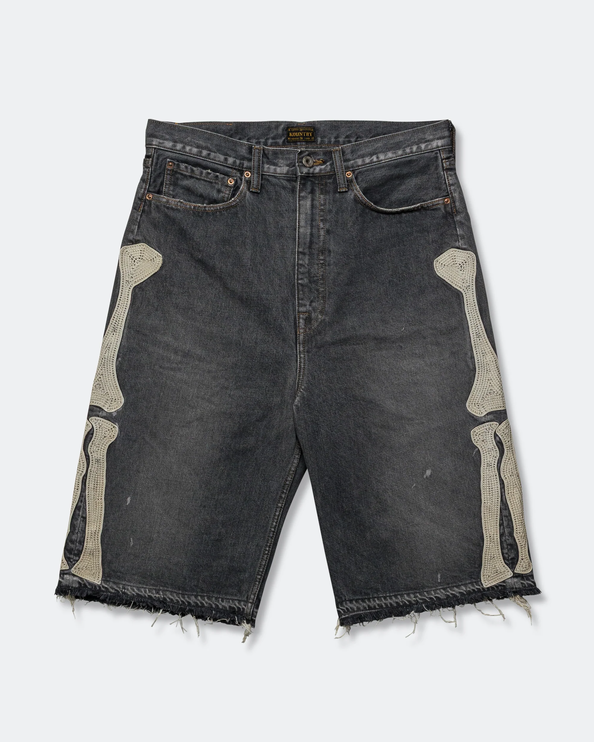 14oz Black Denim 5P Shorts (BONE) - PRO