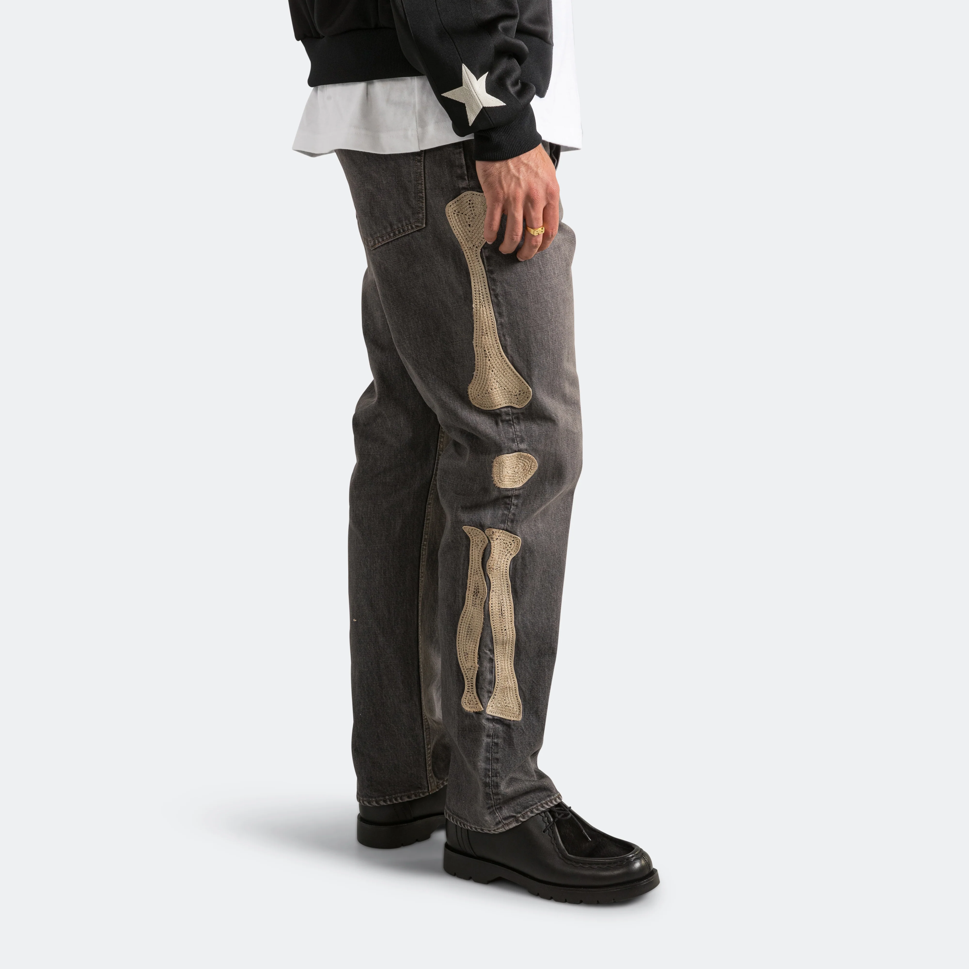 14oz Black Denim MEXICAN TUXEDO 5P OKAGILLY - PRO - Image 2