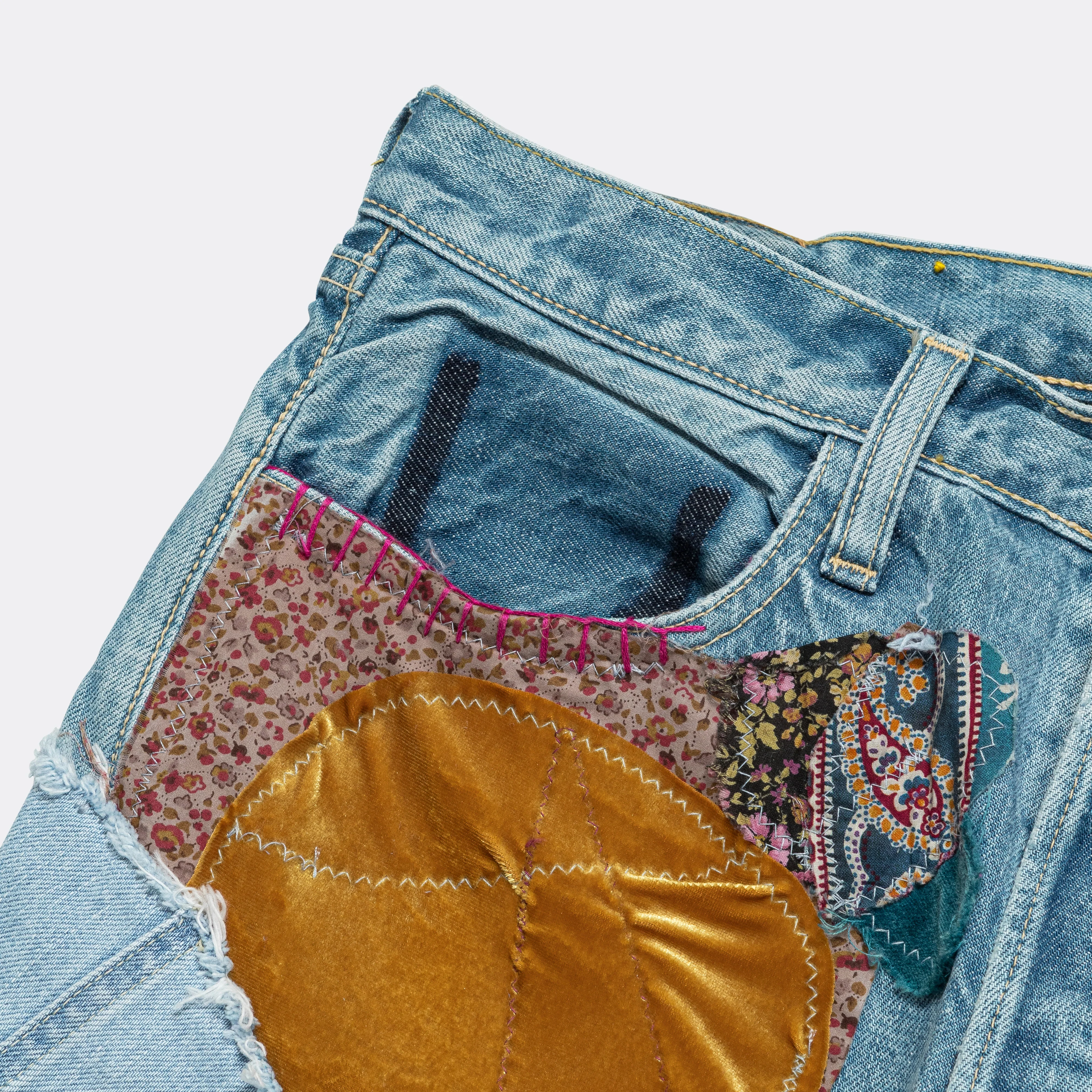 14oz Denim CRAZY EL PASO 5P MONKEY CISCO (HIPPIE) - Pro - Image 3