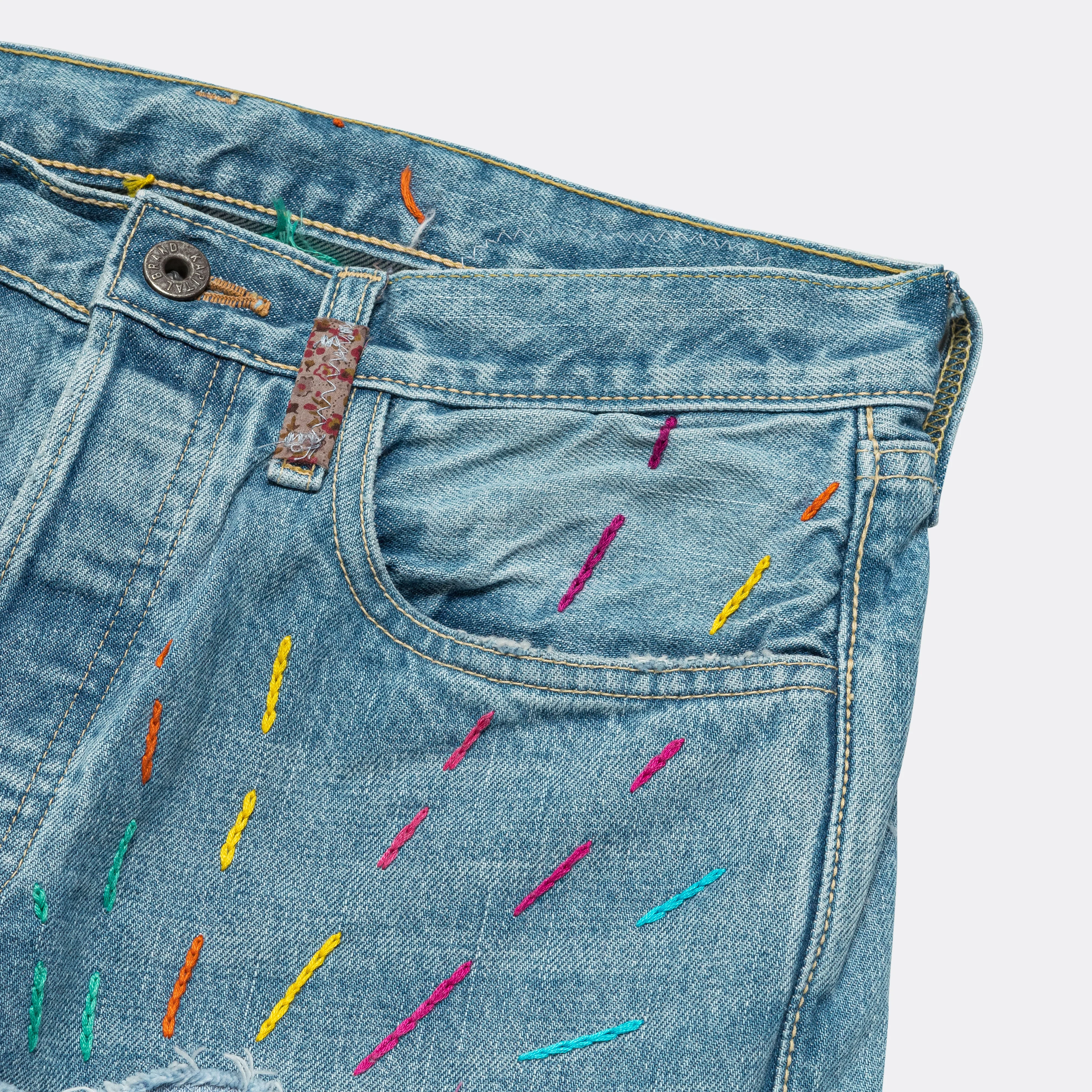 14oz Denim CRAZY EL PASO 5P MONKEY CISCO (HIPPIE) - Pro - Image 4