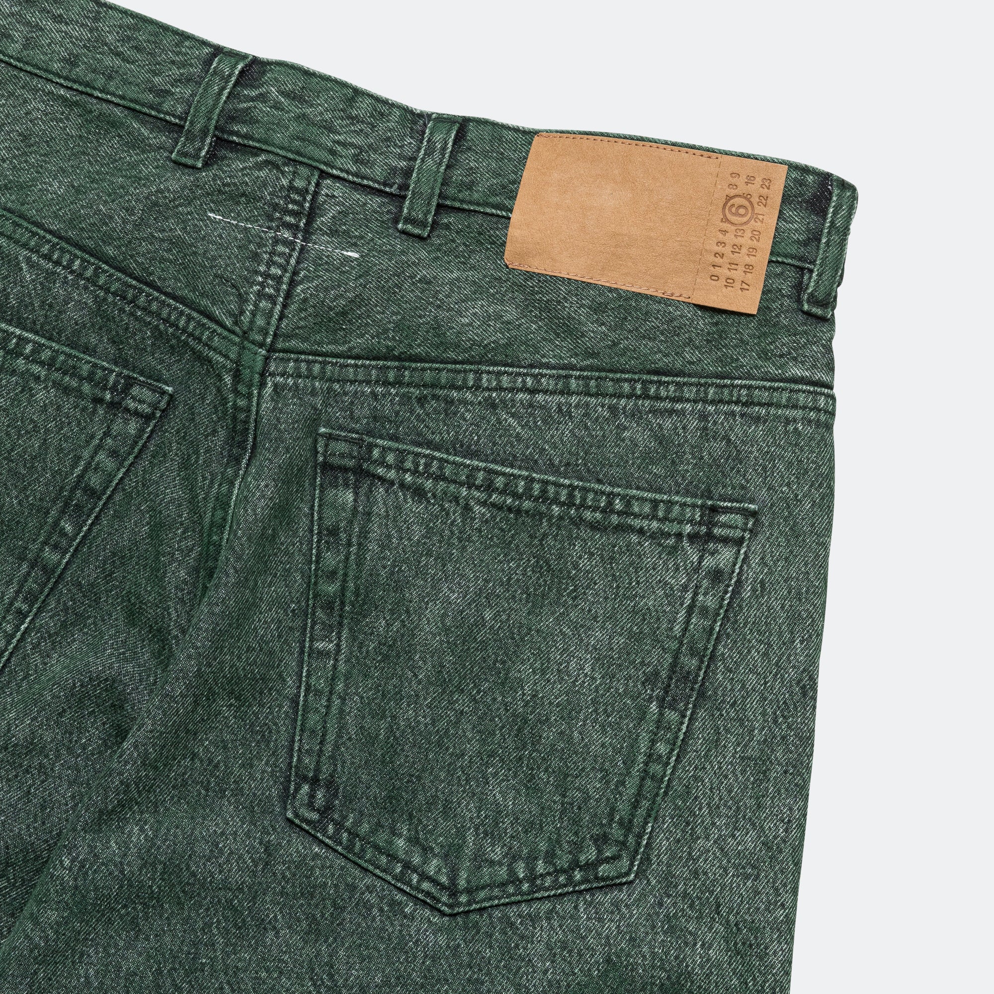 5 Pocket Denim Trousers - Green - Image 7