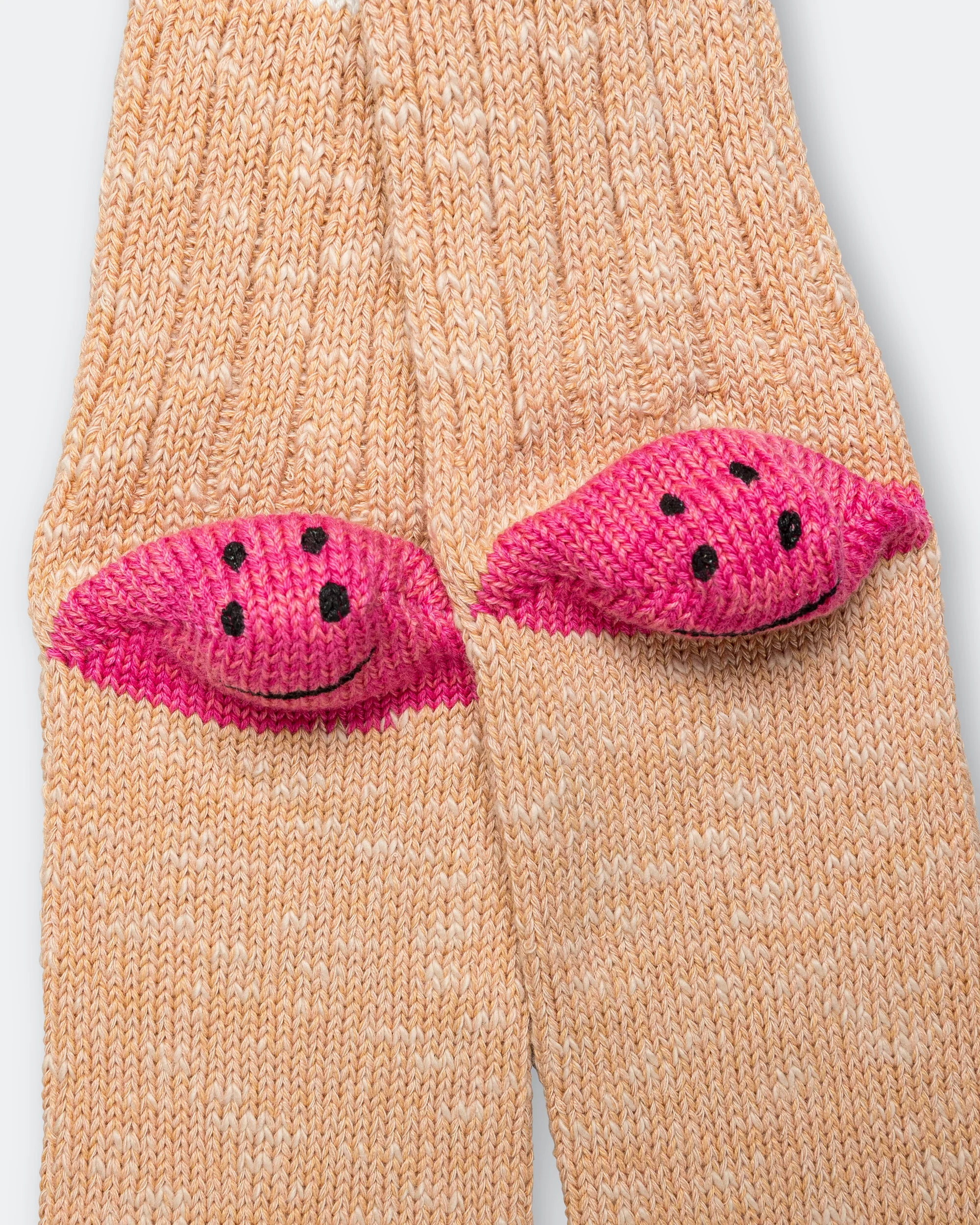 60 Yarns IVY RAINBOWY HAPPY HEEL-Hold Socks - Orange/Pink - Image 3