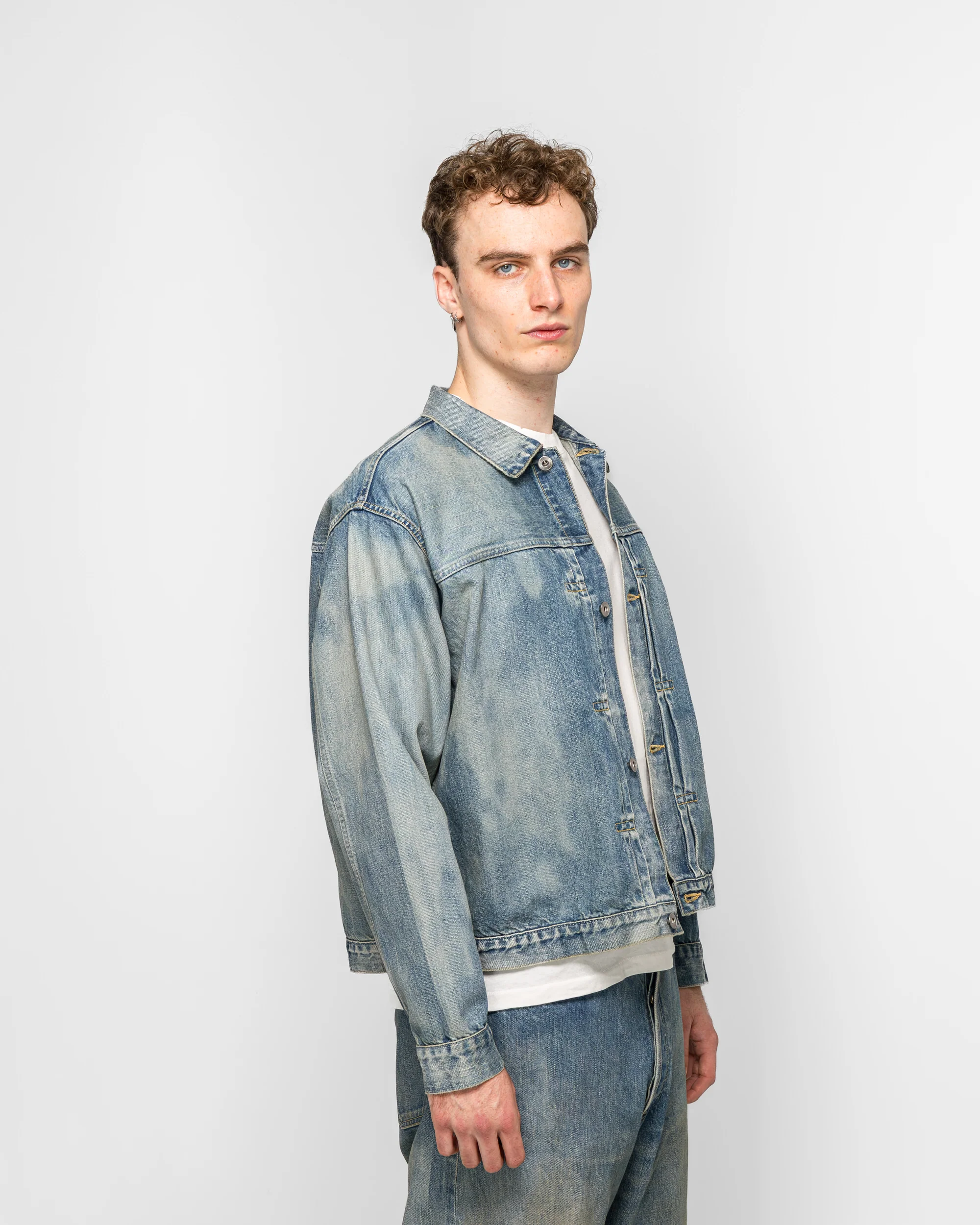 1st Type Denim Jacket- Indigo - Image 3