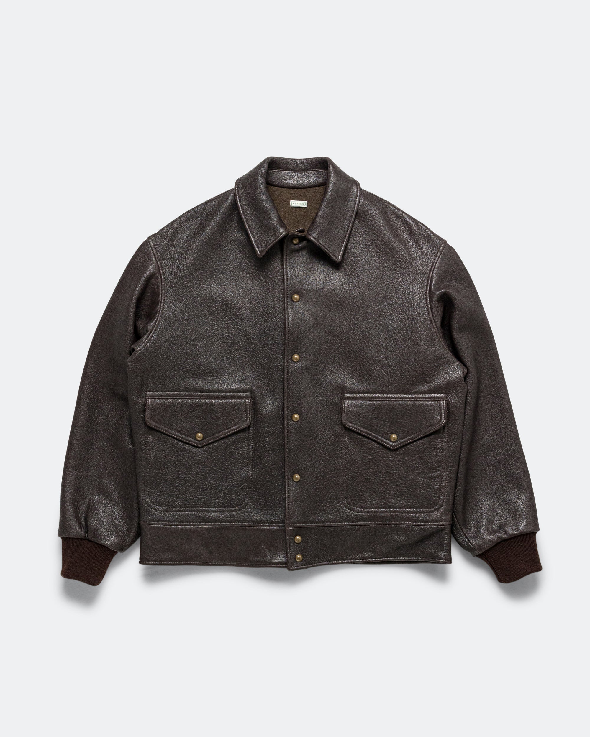 Leather A-1 Flight Jacket - Brown
