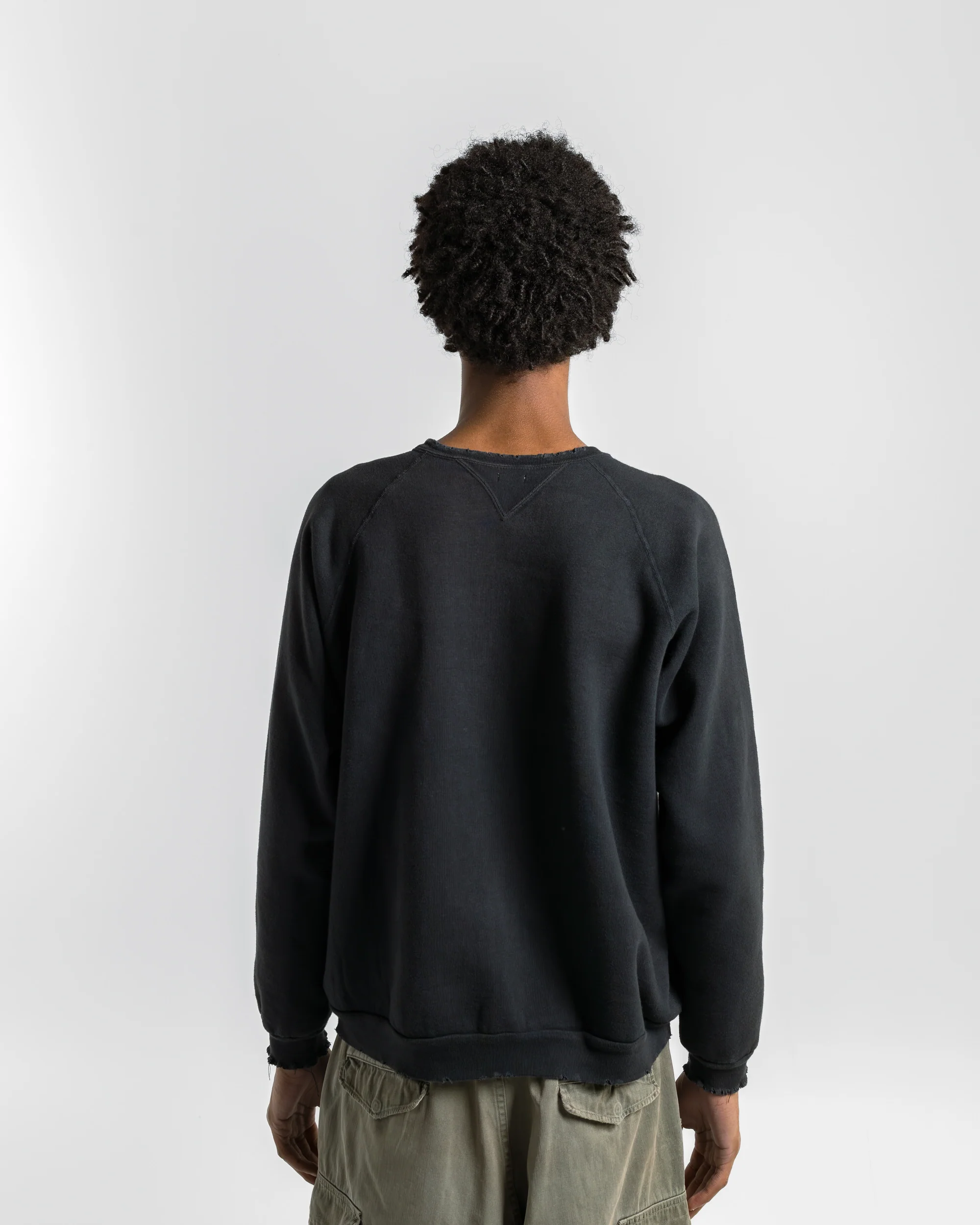 Vintage Double V Sweatshirt - Black - Image 4