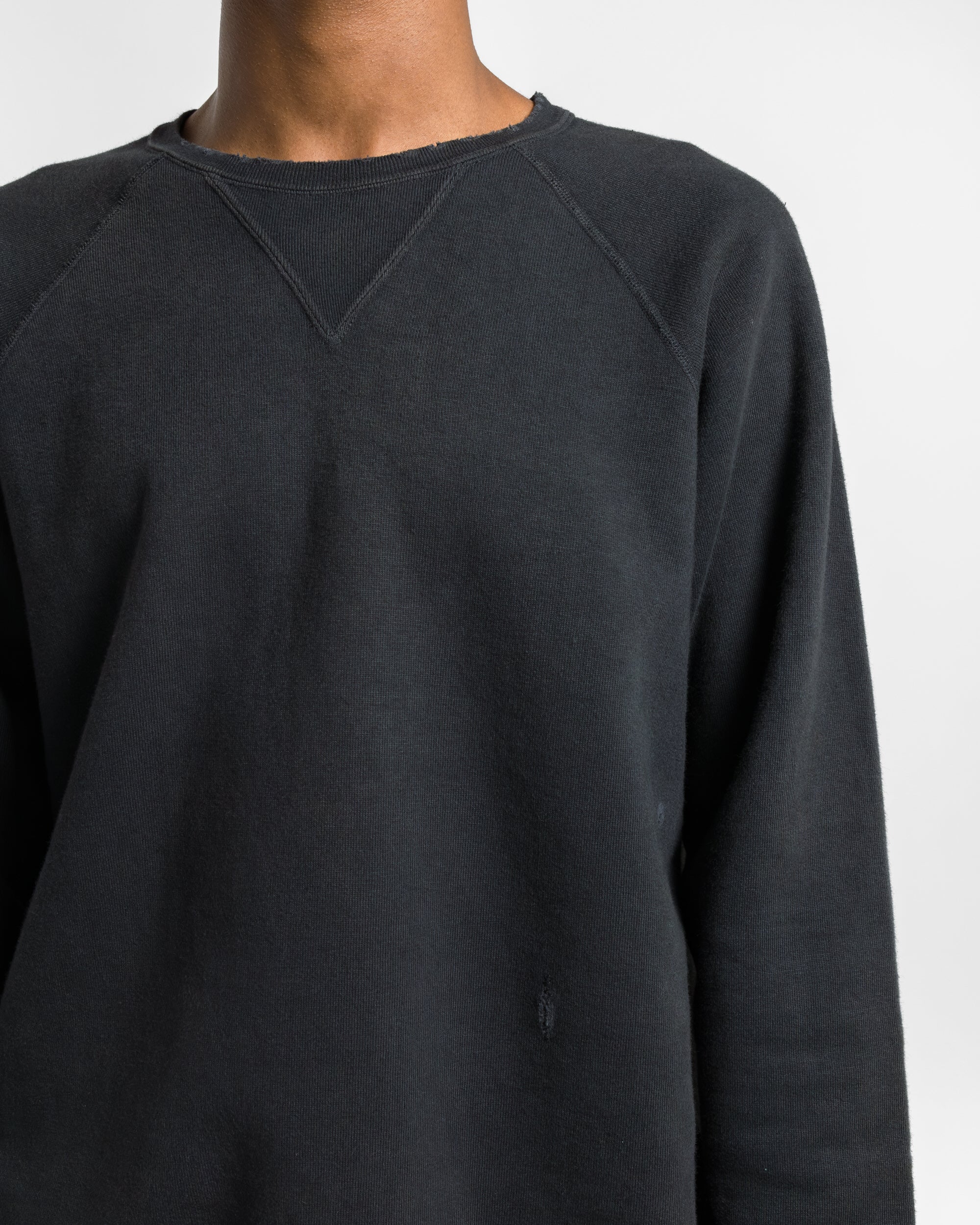 Vintage Double V Sweatshirt - Black - Image 5