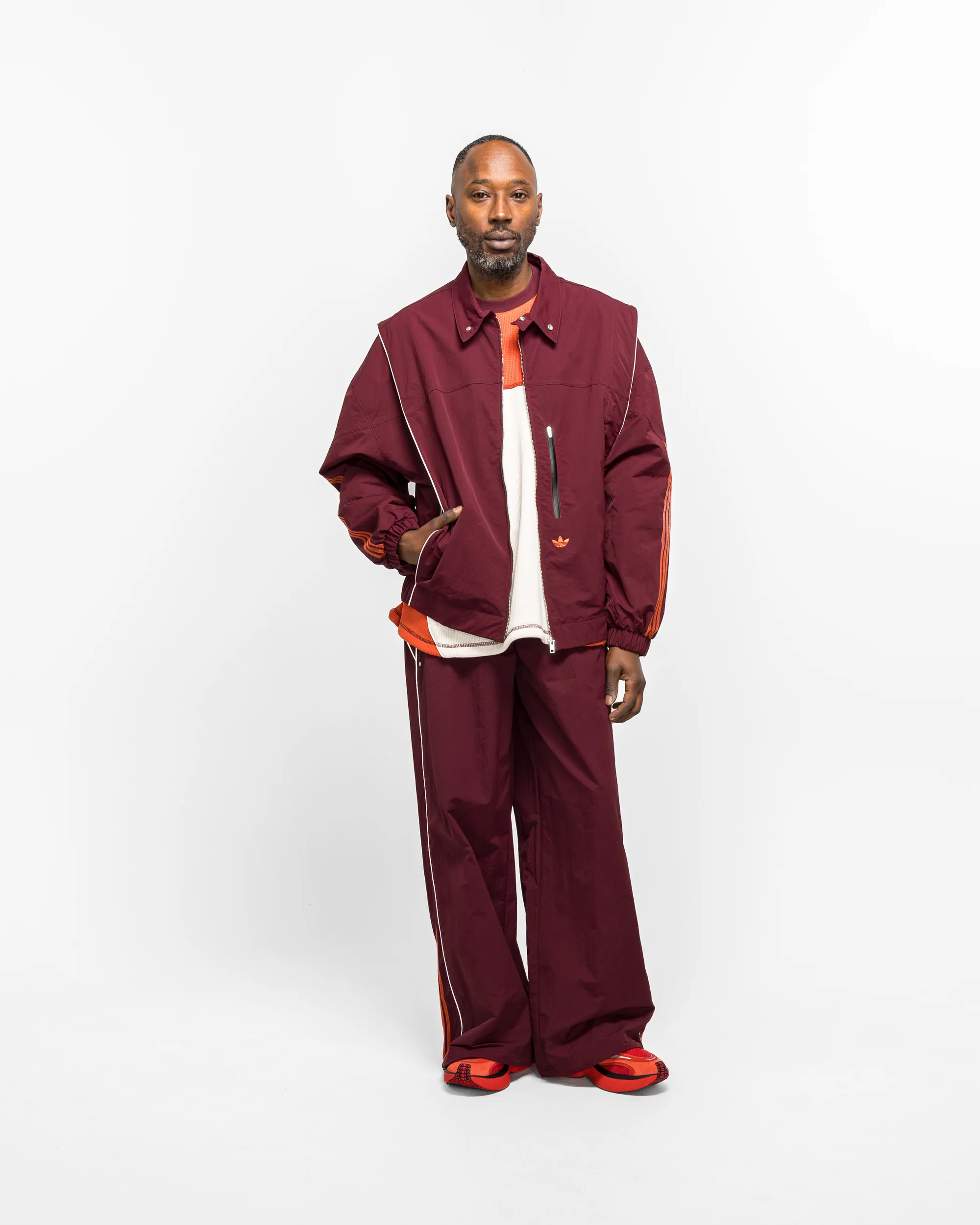 Venice Wind Jacket - Maroon - Image 6