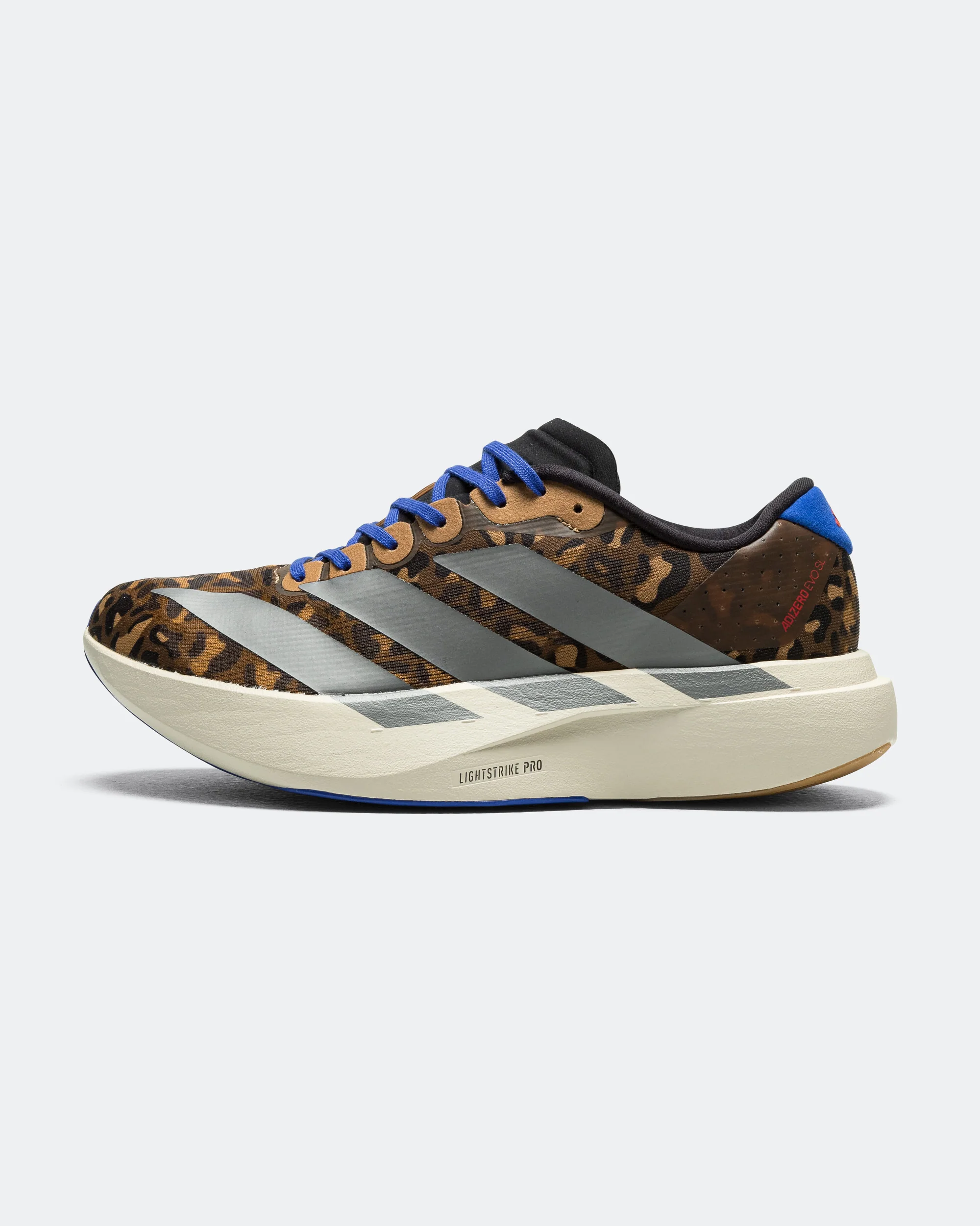 Womens Adizero Evo SL - Preloved Brown/Iron Metallic-Lucid Blue