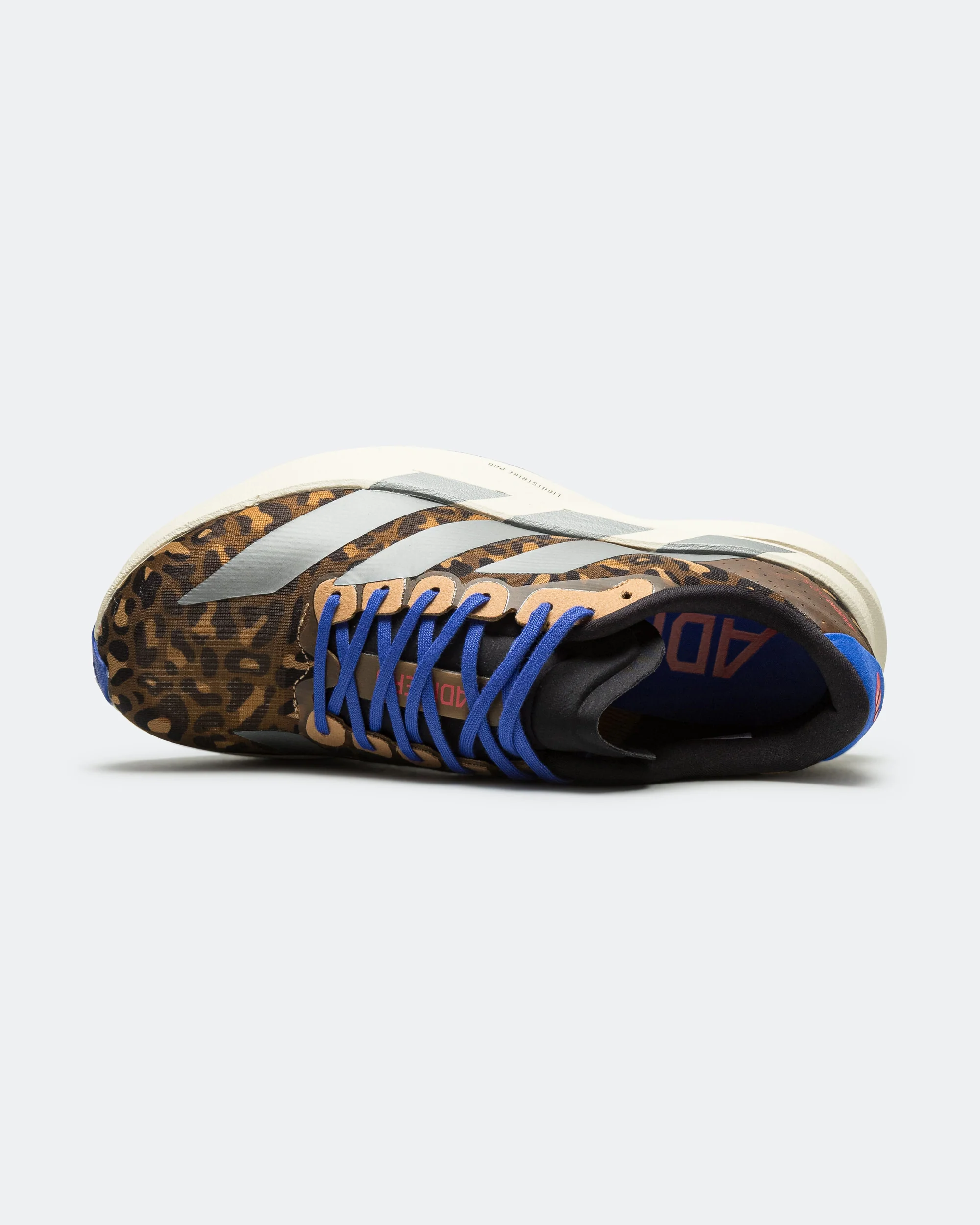 Womens Adizero Evo SL - Preloved Brown/Iron Metallic-Lucid Blue - Image 4