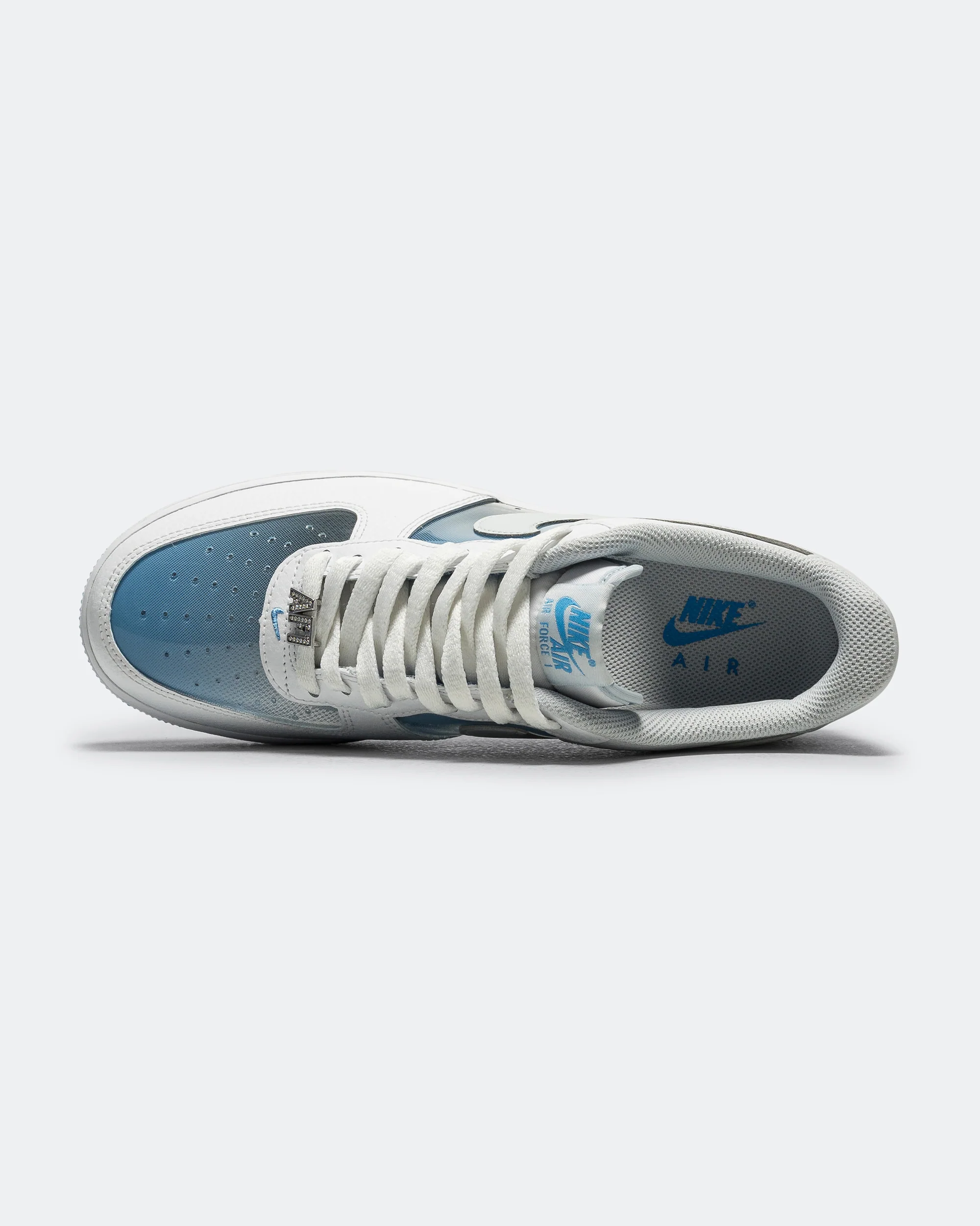 Air Force 1 Retro QS - White/Pure Platinum-University Blue - Image 4