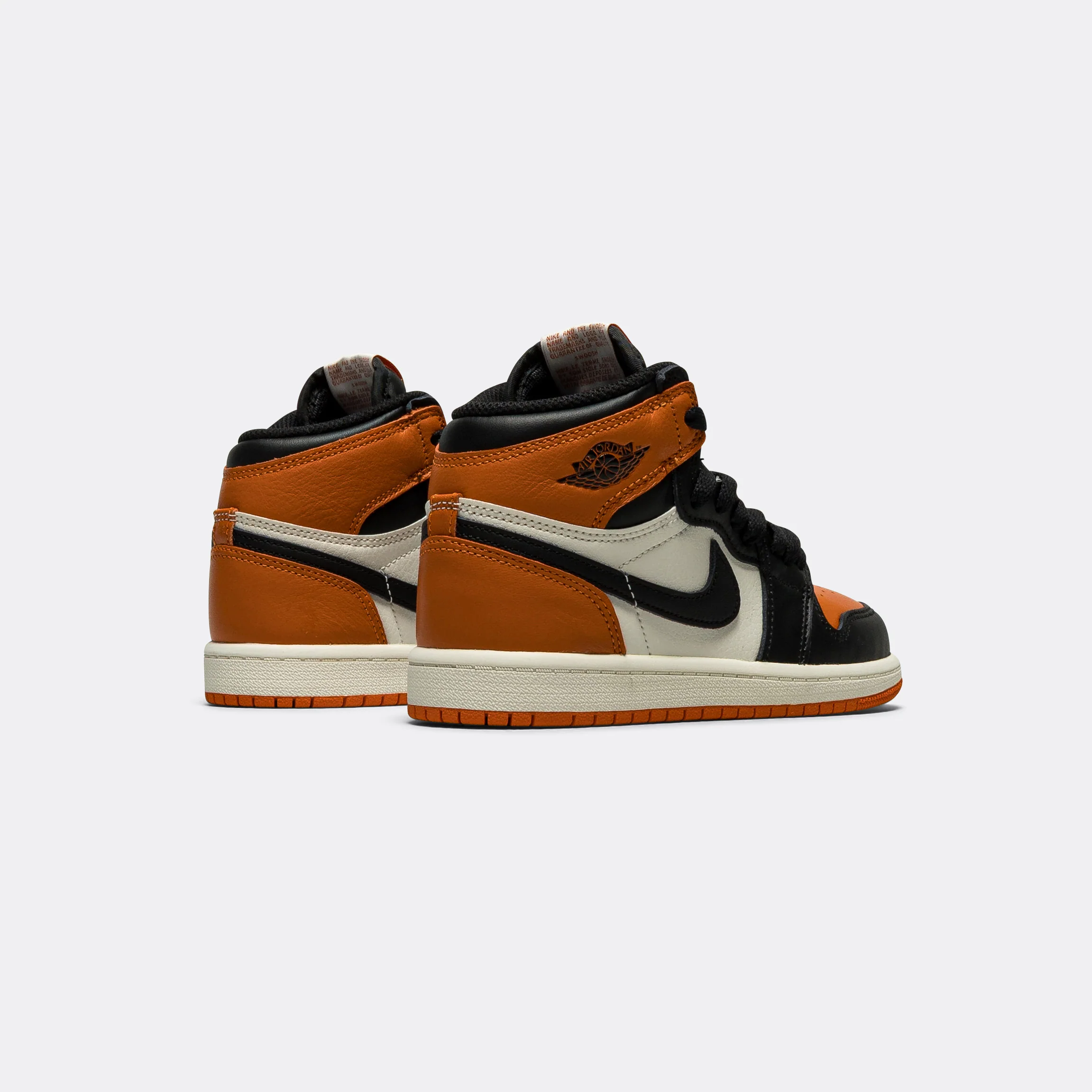 Air Jordan 1 Retro High OG PS - Black/Black-Sail-Starfish - Image 3