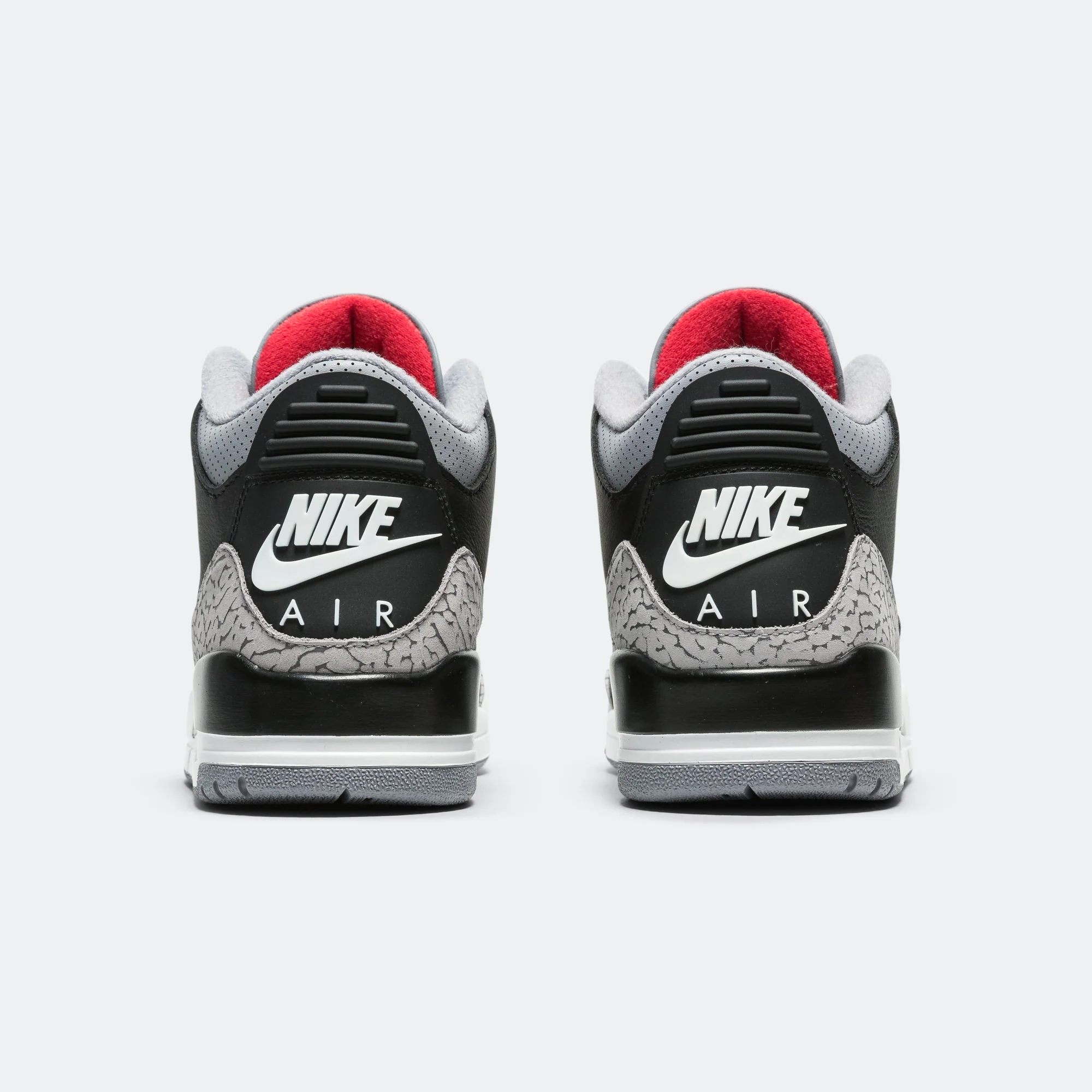 Air Jordan 3 Retro - Black/Fire Red-Cement Grey-Summit White - Image 6
