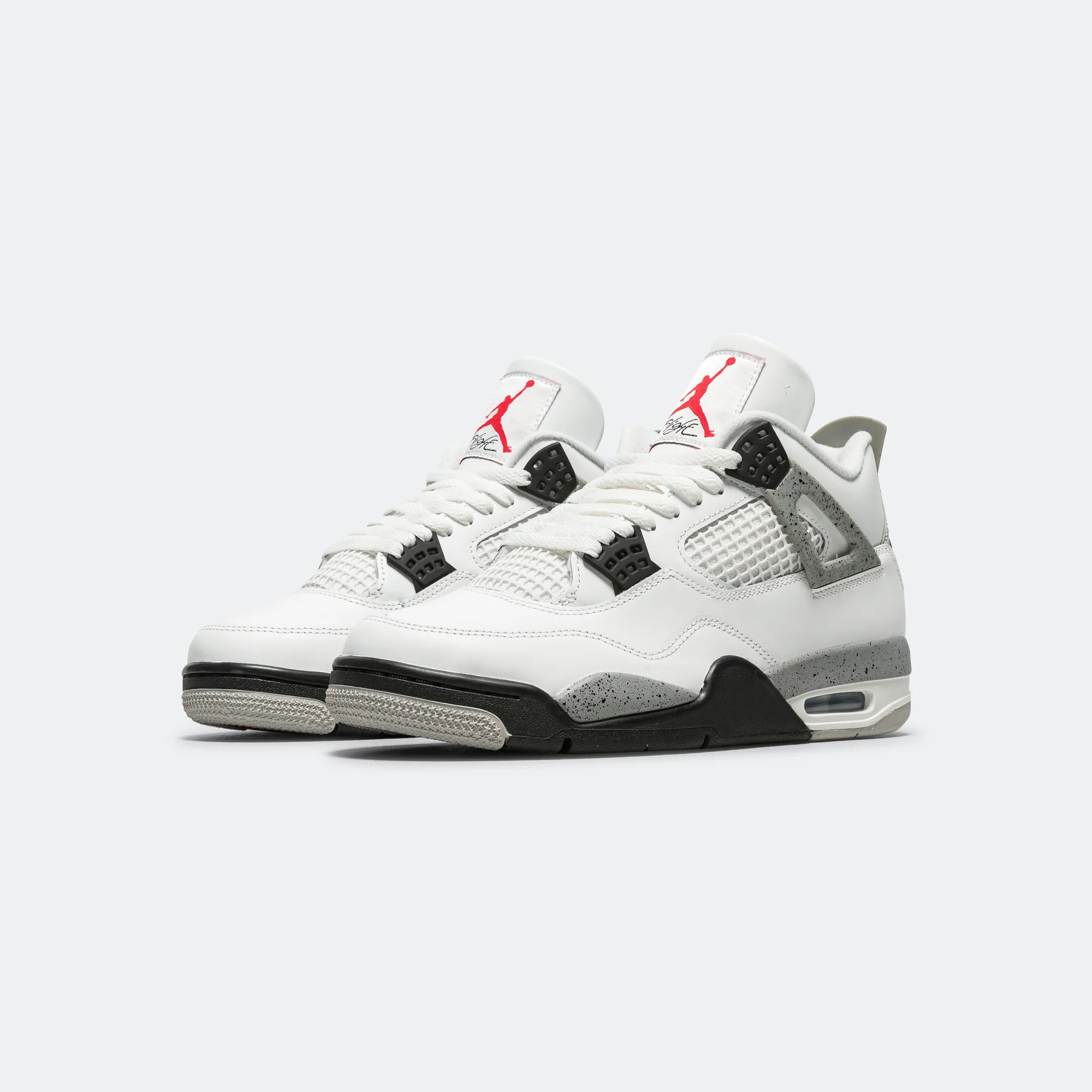 Air Jordan 4 Retro - Summit White/Fire Red-Tech Grey-Black - Image 2