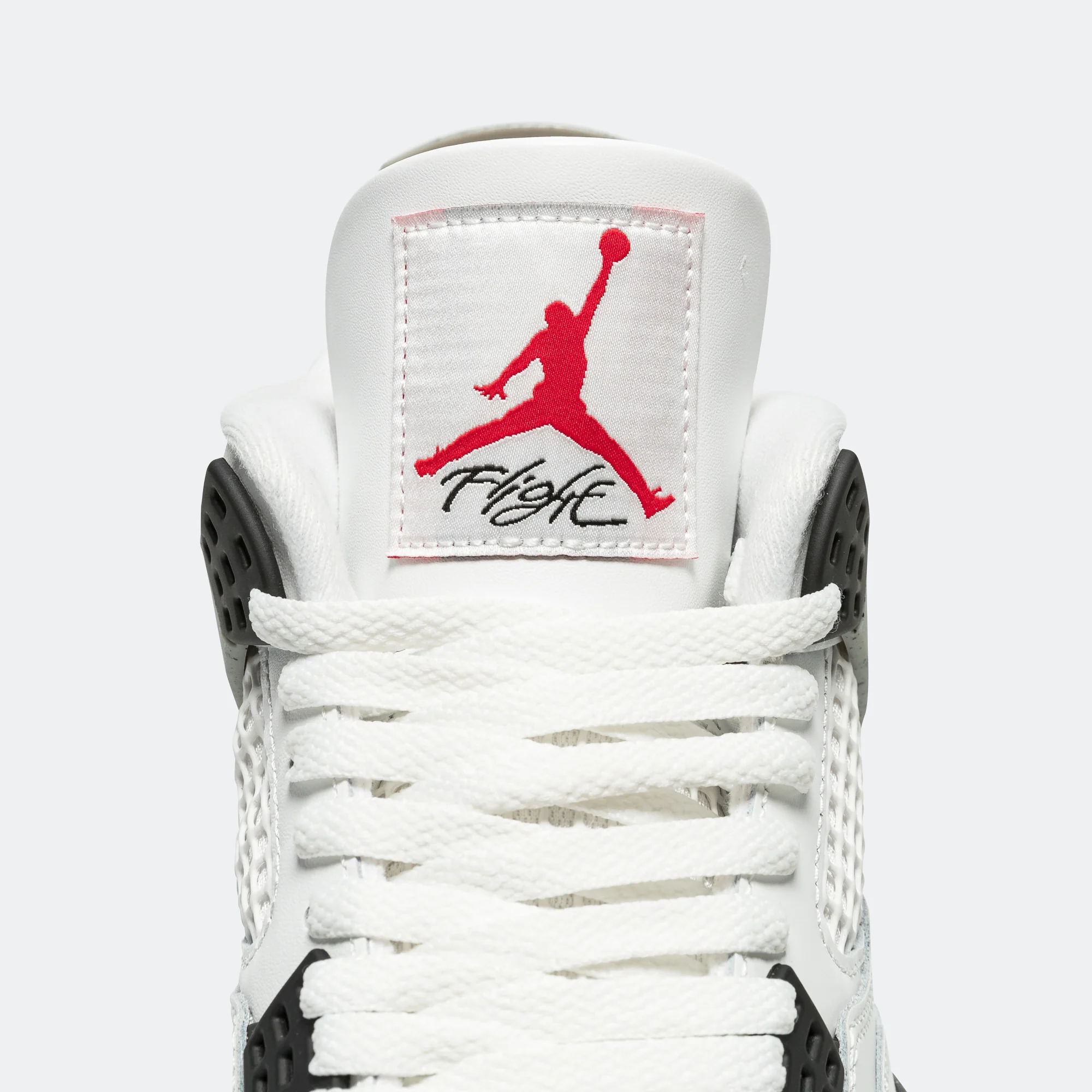 Air Jordan 4 Retro - Summit White/Fire Red-Tech Grey-Black - Image 7