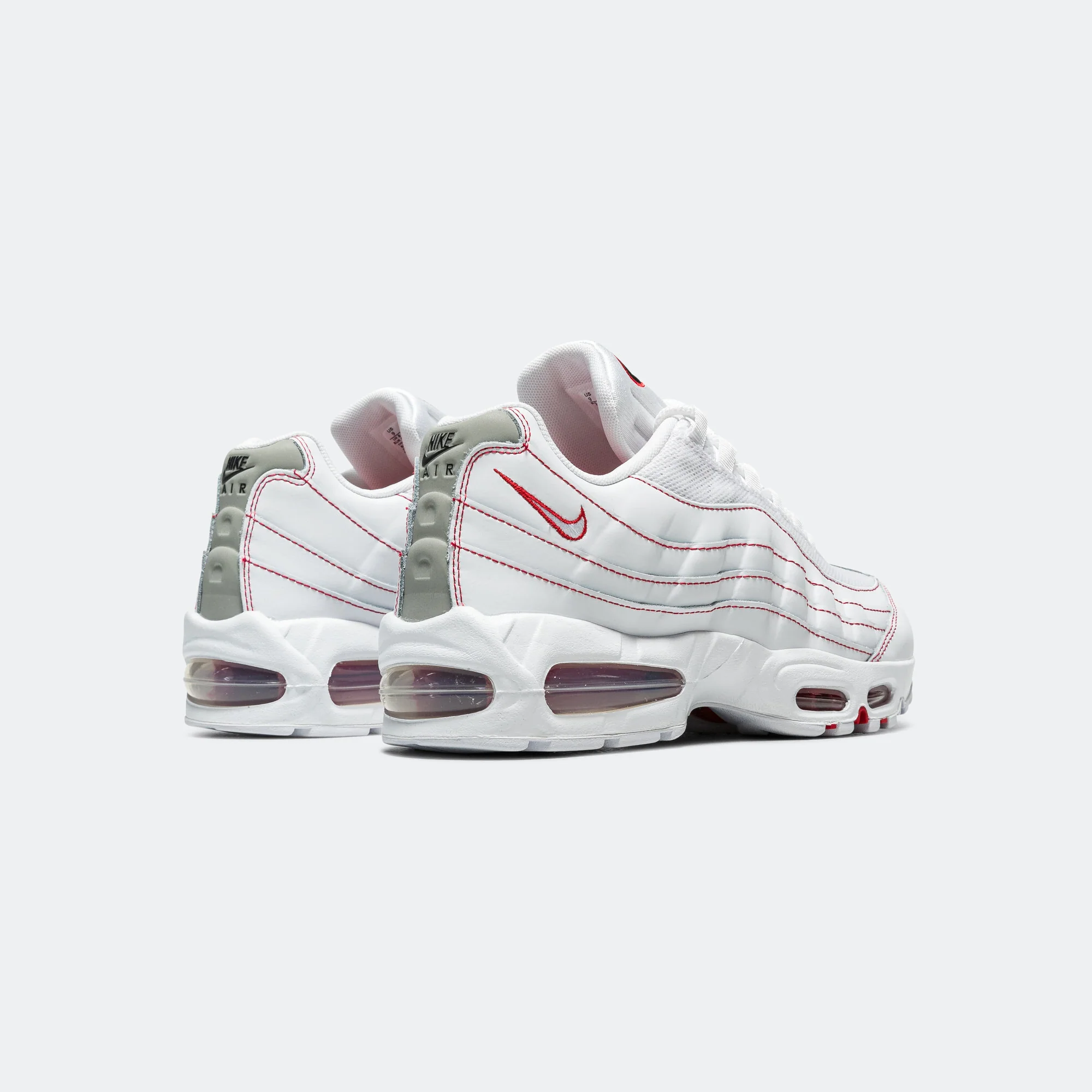 Air Max 95 OG - White/University Red-Wolf Grey - Image 3