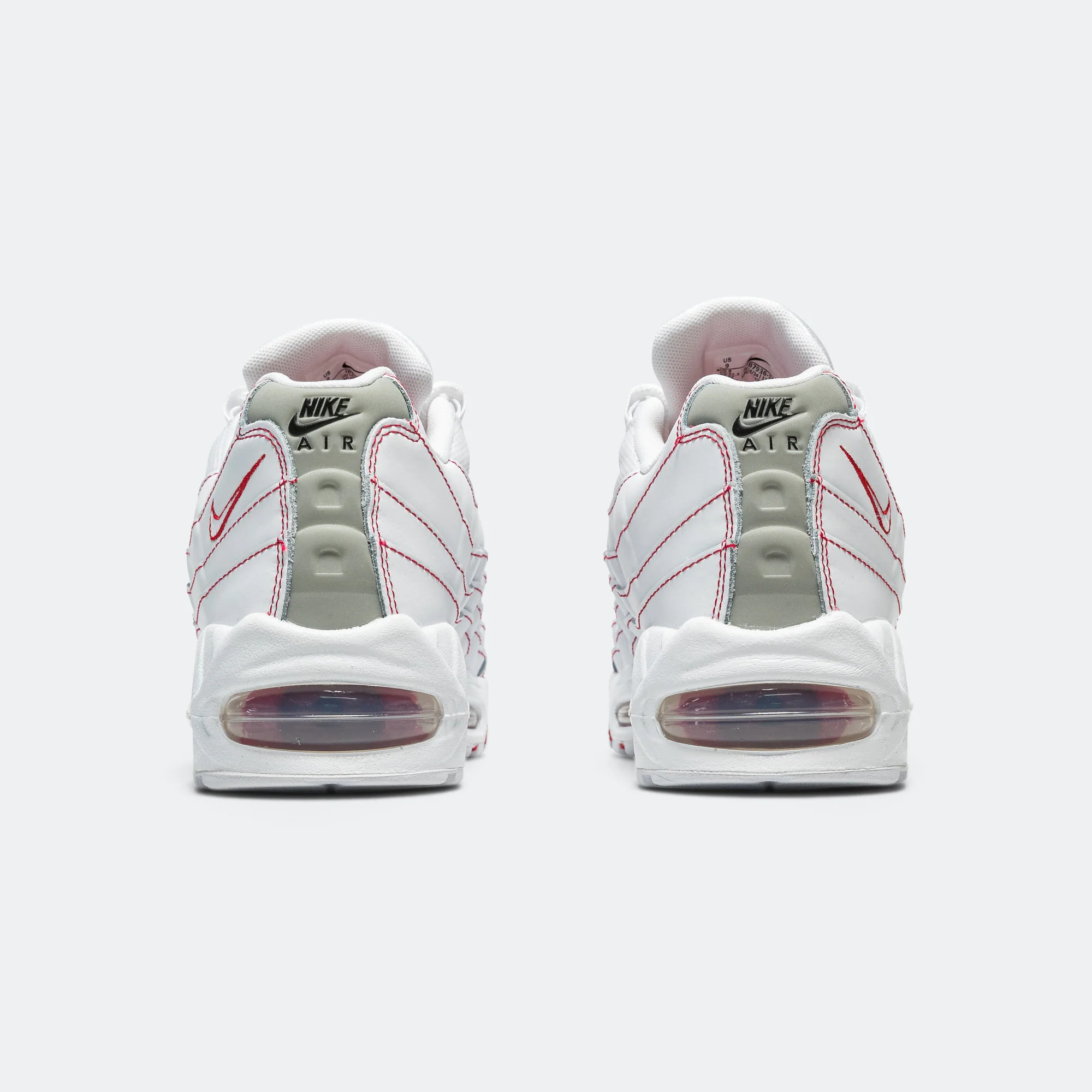 Air Max 95 OG - White/University Red-Wolf Grey - Image 6