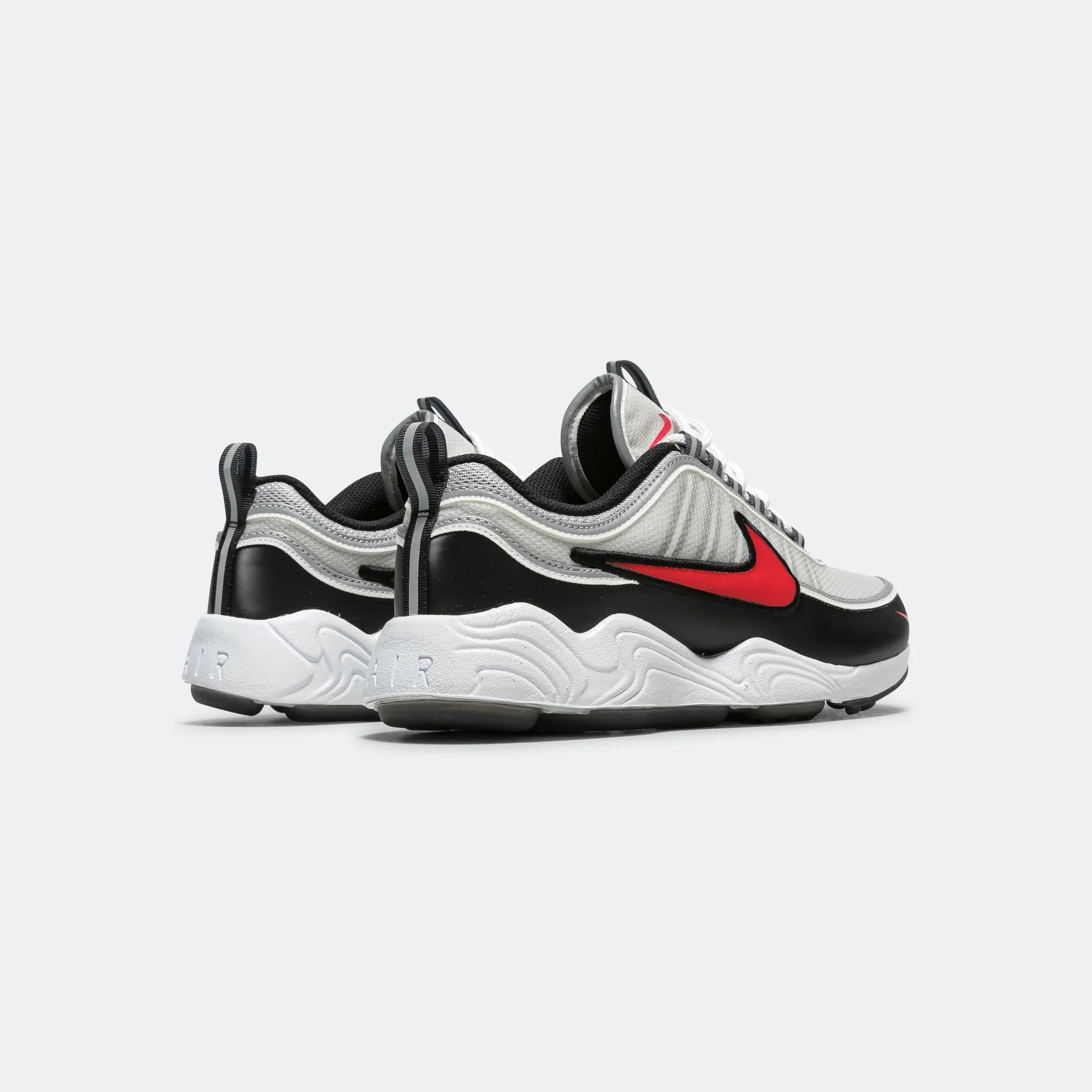 Air Zoom Spiridon - Metallic Silver/Sport Red-Black-White - Image 3