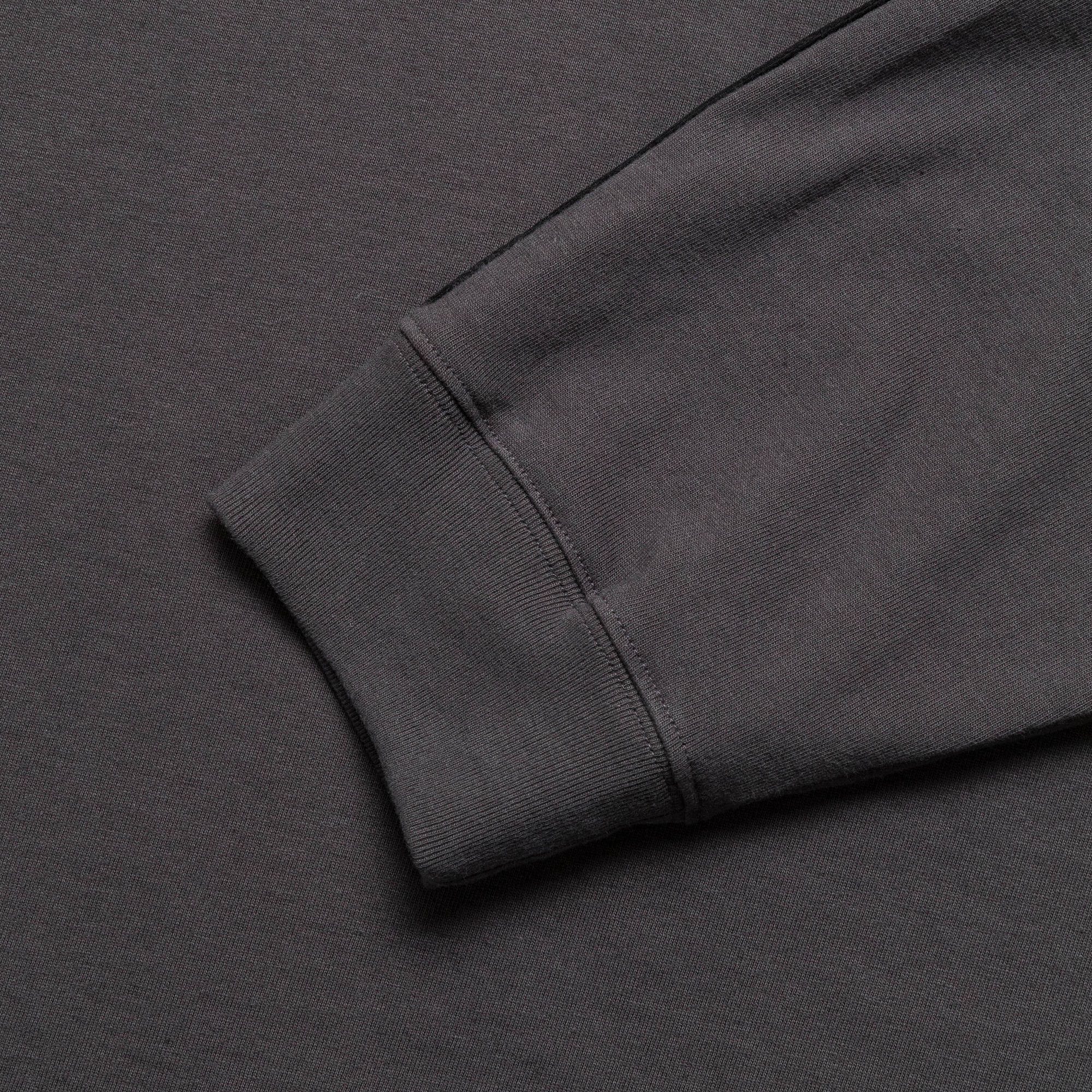 Applique Oversized Crew Neck - Washed Black Soft Roots Jersey - Image 4