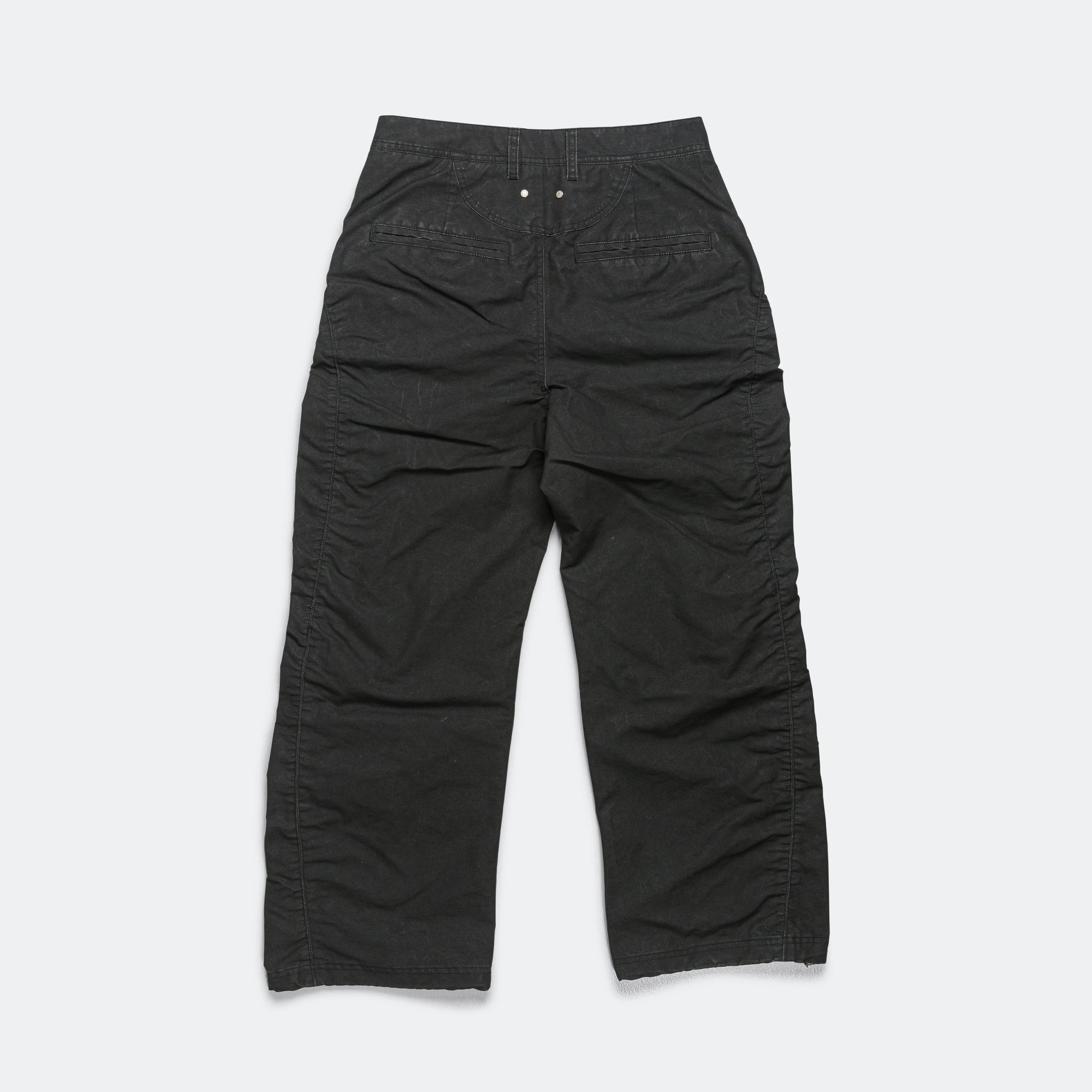 Arc Shirring Pants - Black - Image 2