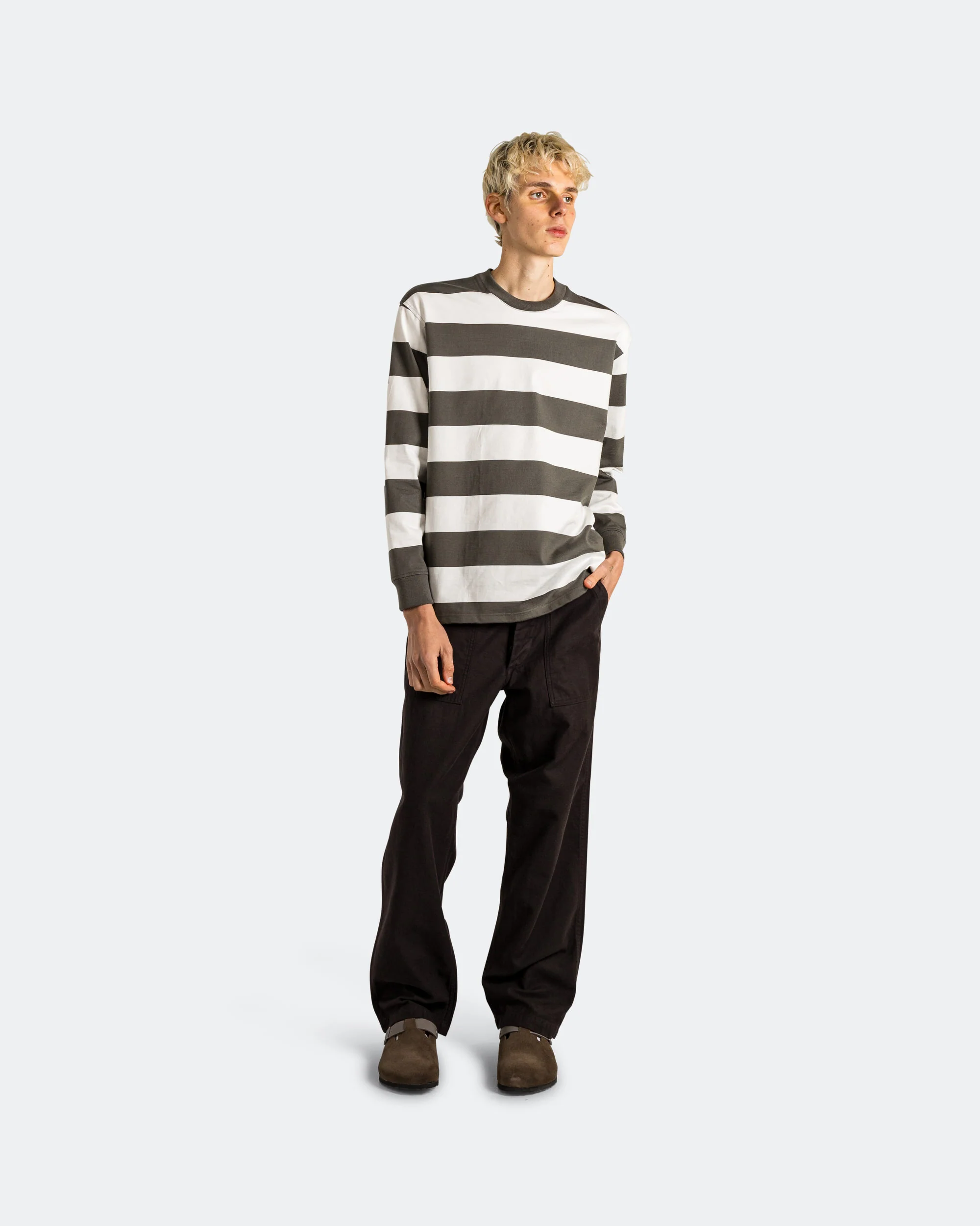 Heritage Mariniere LS T-Shirt - Chimera Green/Milk - Image 6