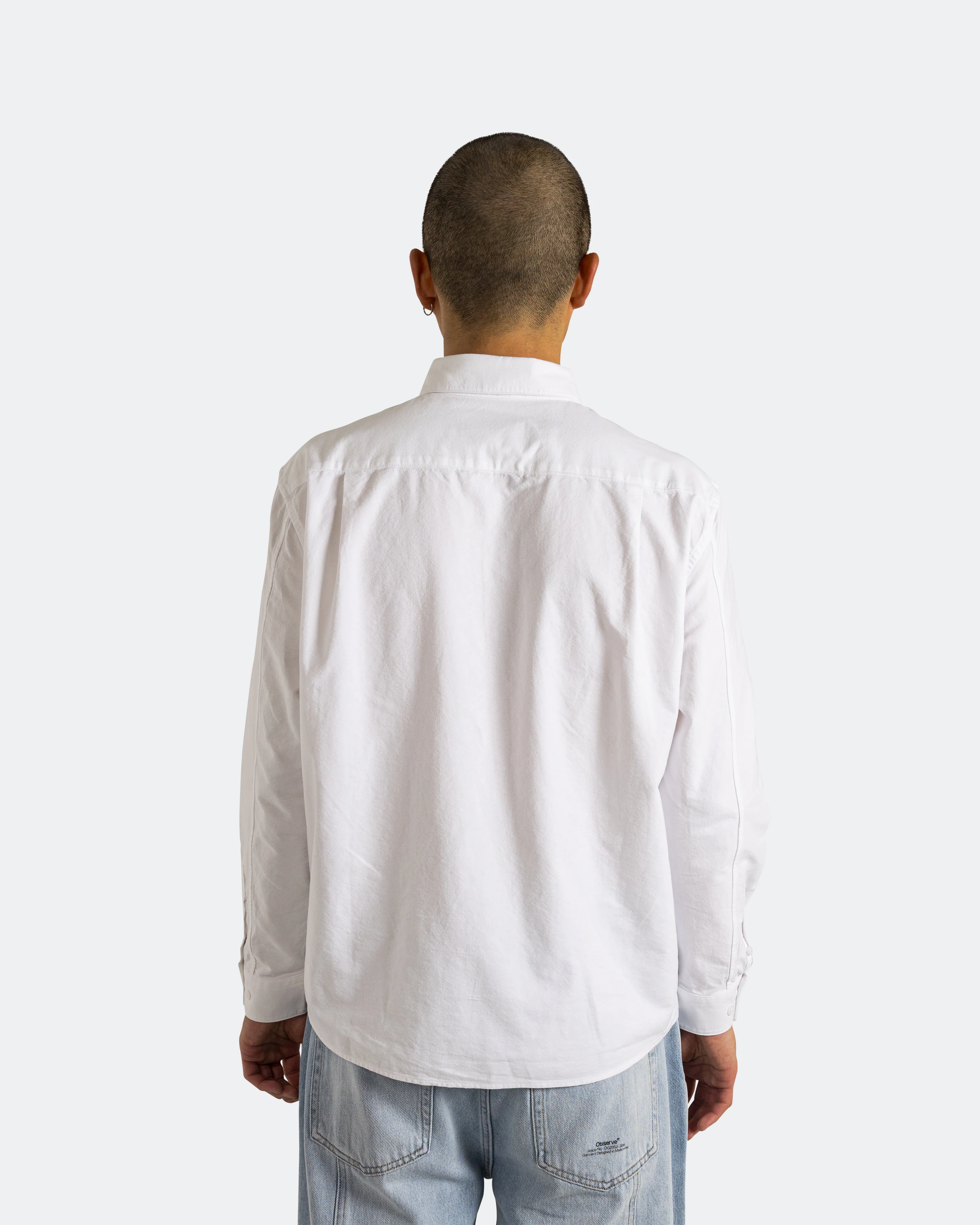 Article Stamp Oxford Shirt - White - Image 3