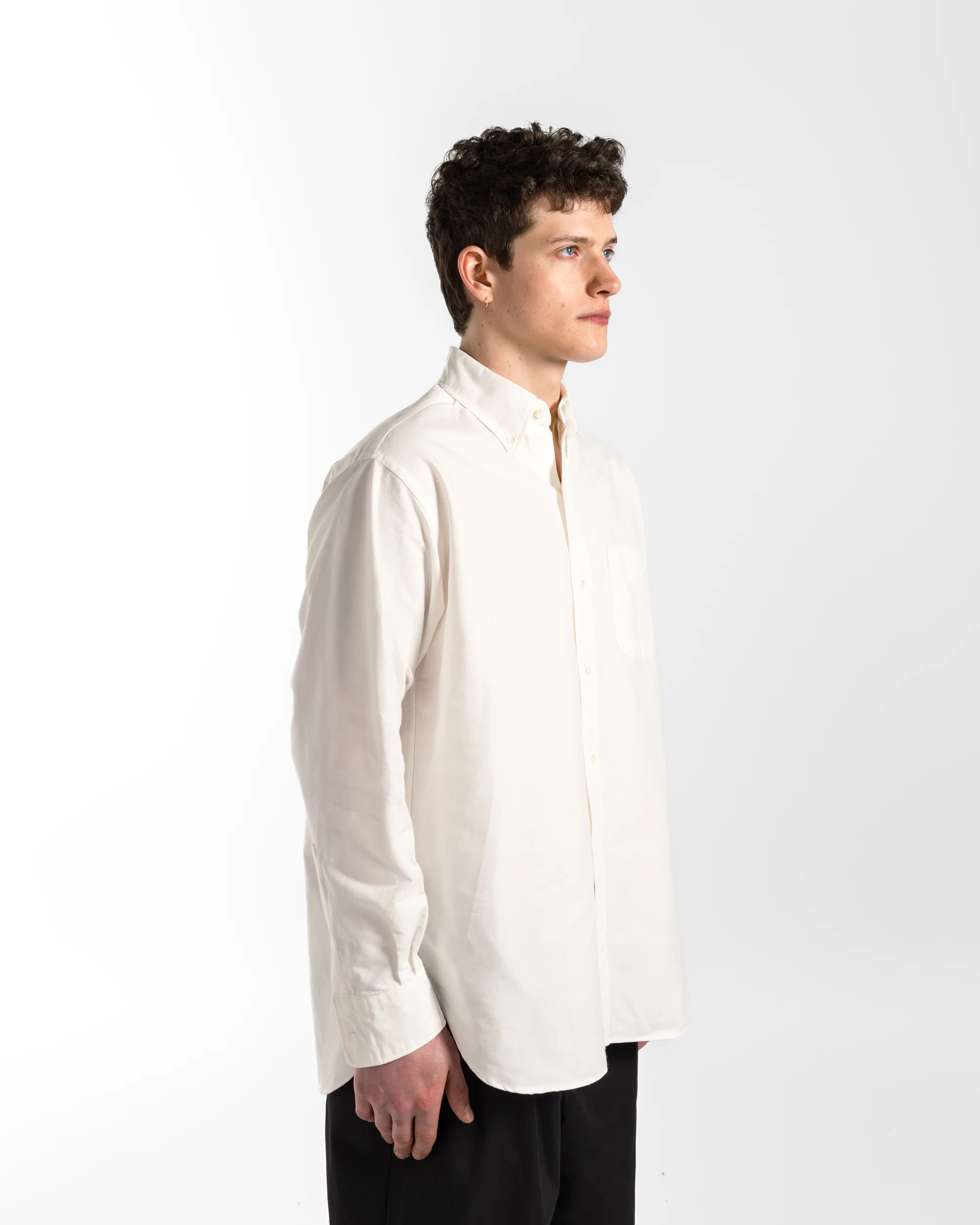 B.D. American Oxford Classic Fit Shirt - White - Image 3