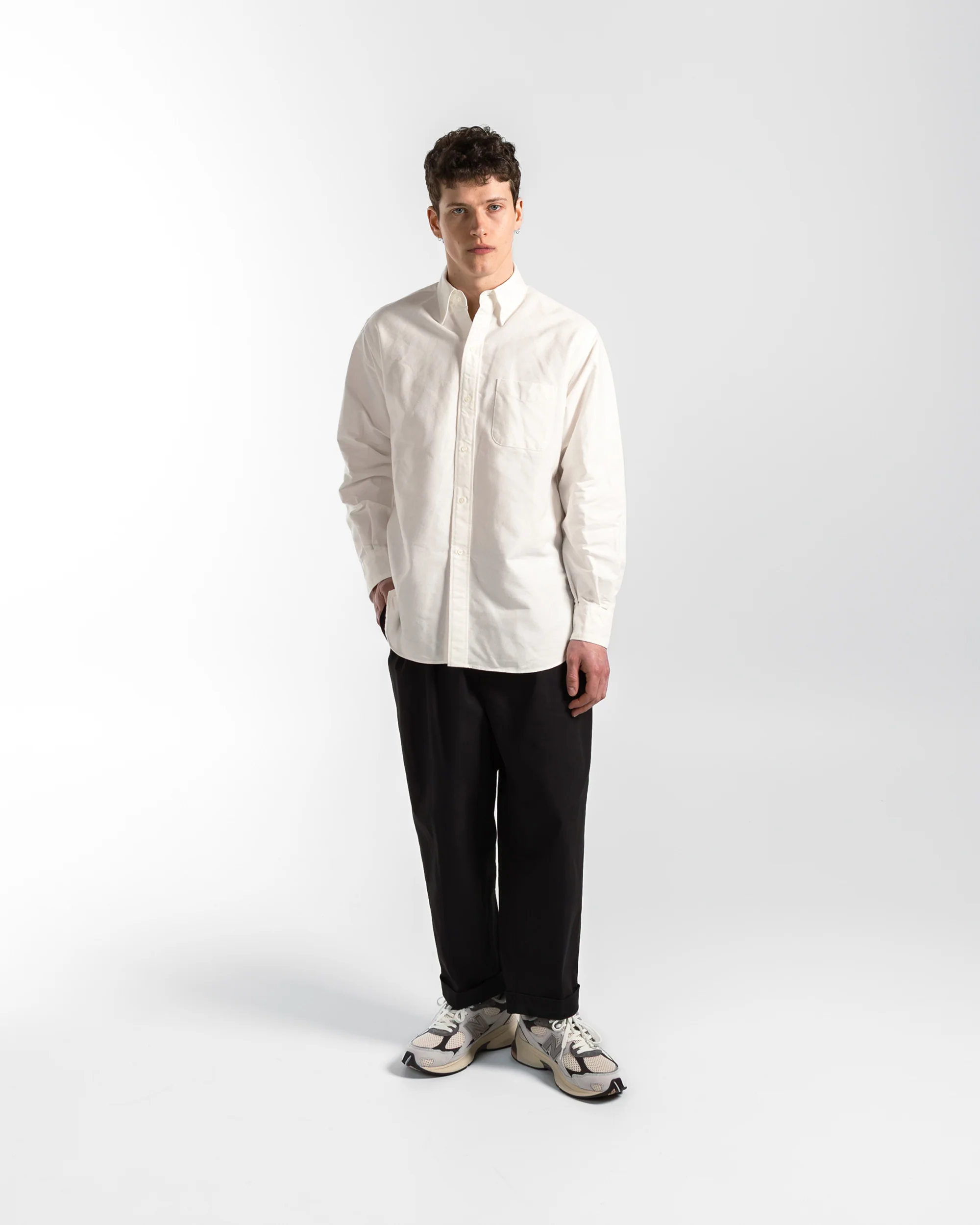 B.D. American Oxford Classic Fit Shirt - White - Image 6