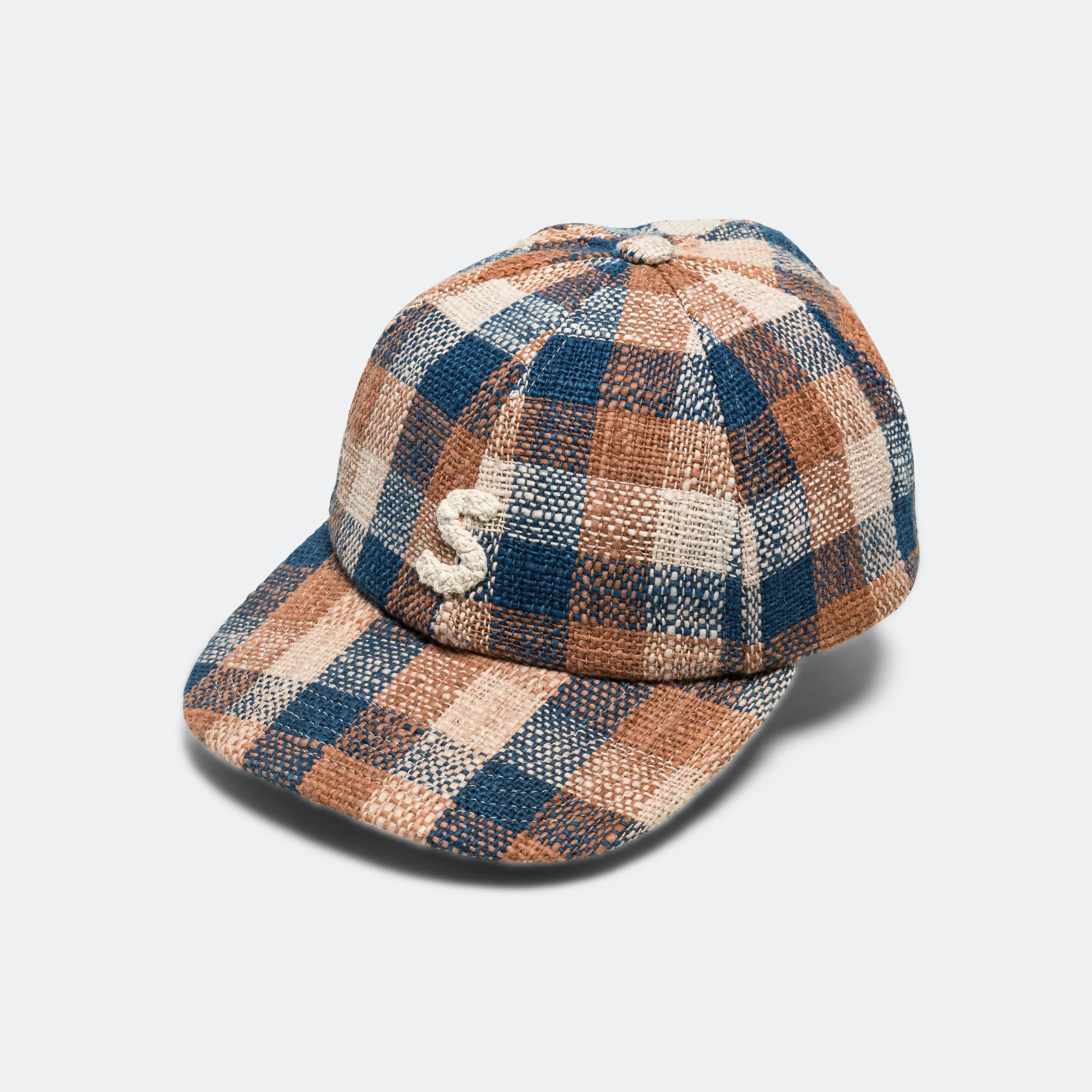 Baseball Cap - Hand Woven Barn Check