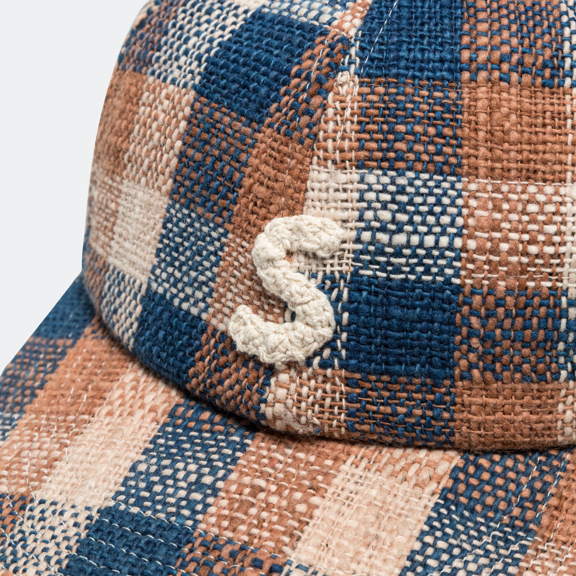 Baseball Cap - Hand Woven Barn Check - Image 2