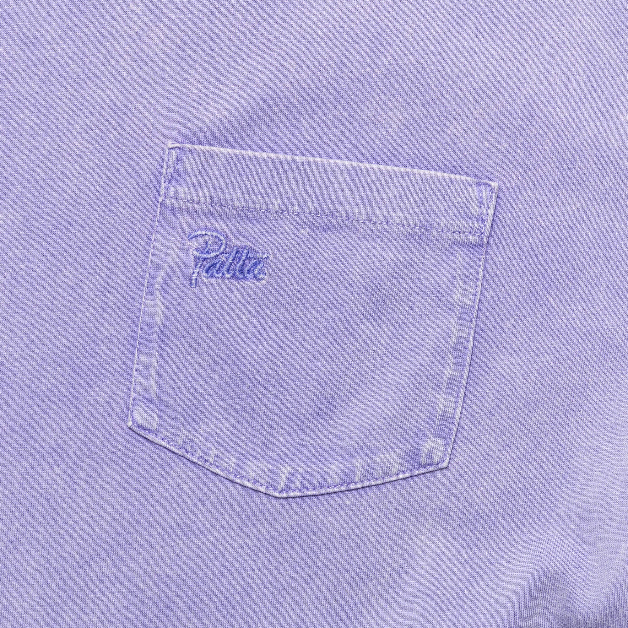 Basic Washed Pocket T-Shirt - Paisley Purple - Image 3