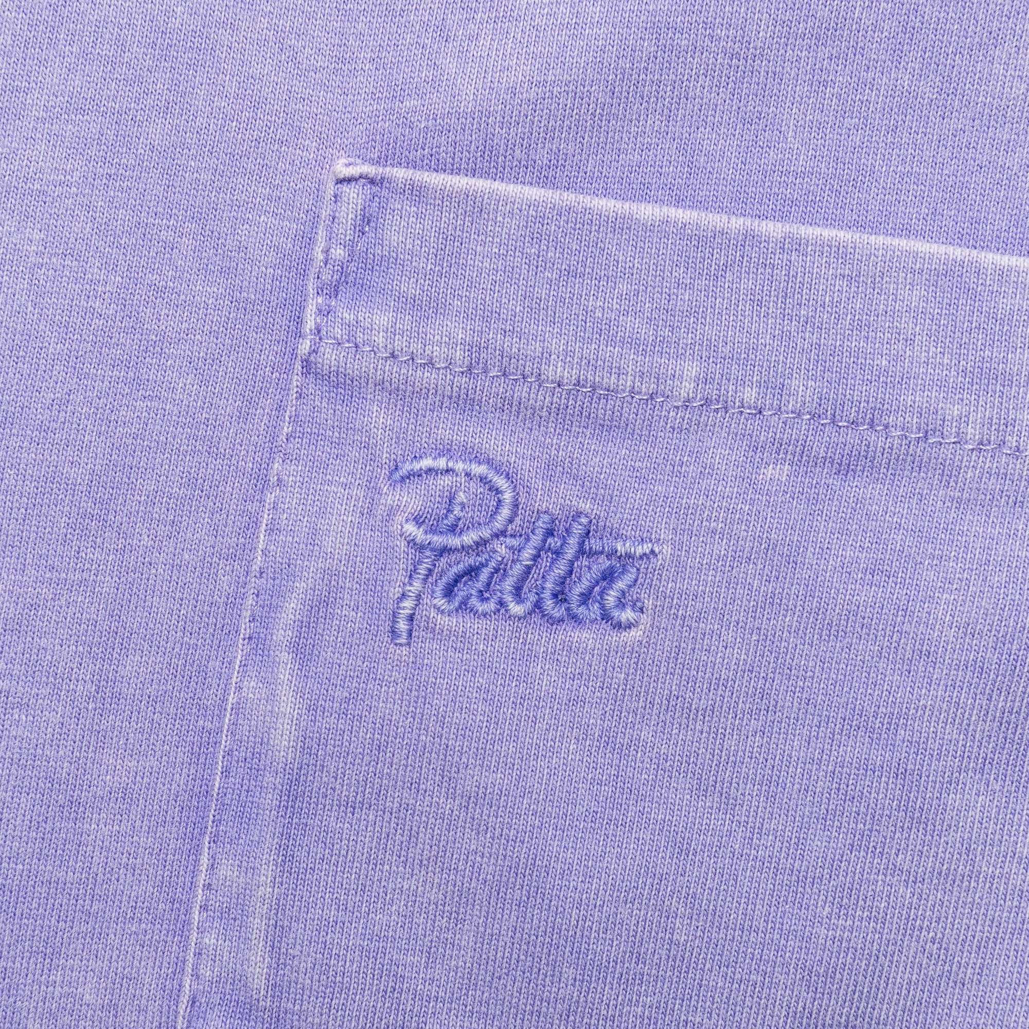 Basic Washed Pocket T-Shirt - Paisley Purple - Image 4