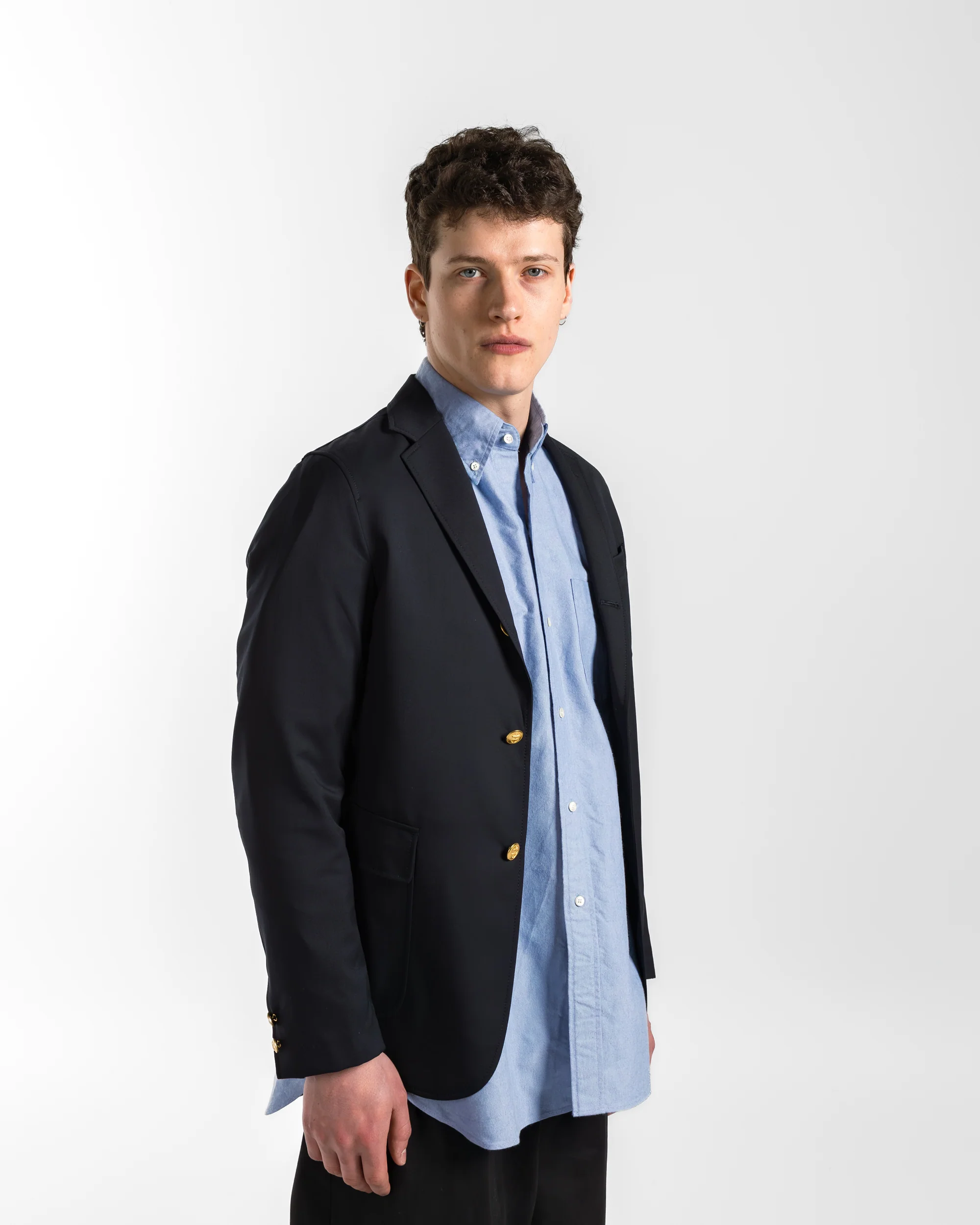 3B Blazer Combat Wool - Navy - Image 3