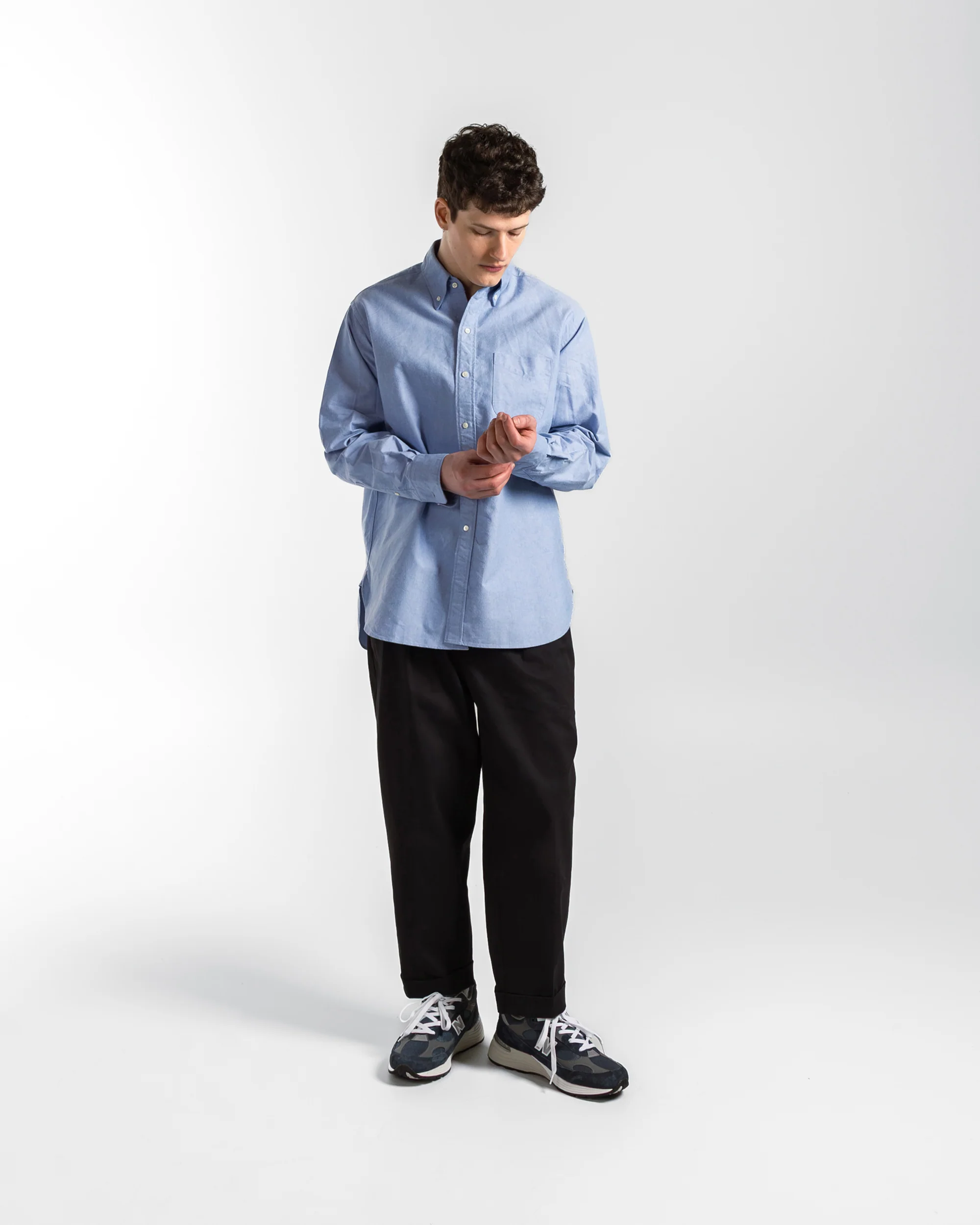 B.D. American Oxford Classic Fit Shirt - Blue - Image 6