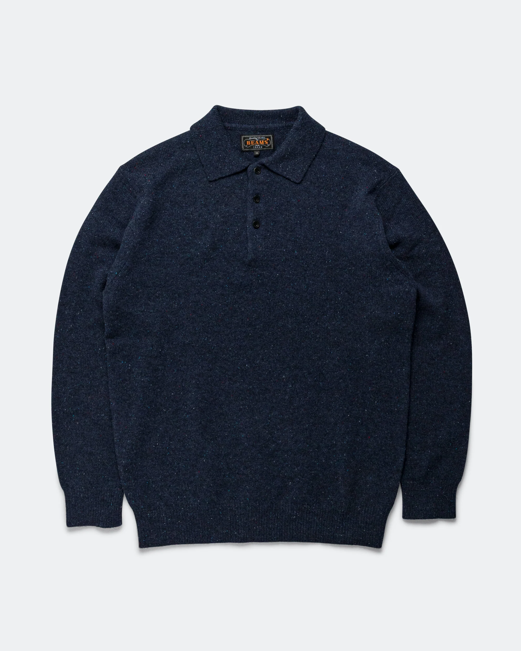 Knit Polo Nep 9G - Navy