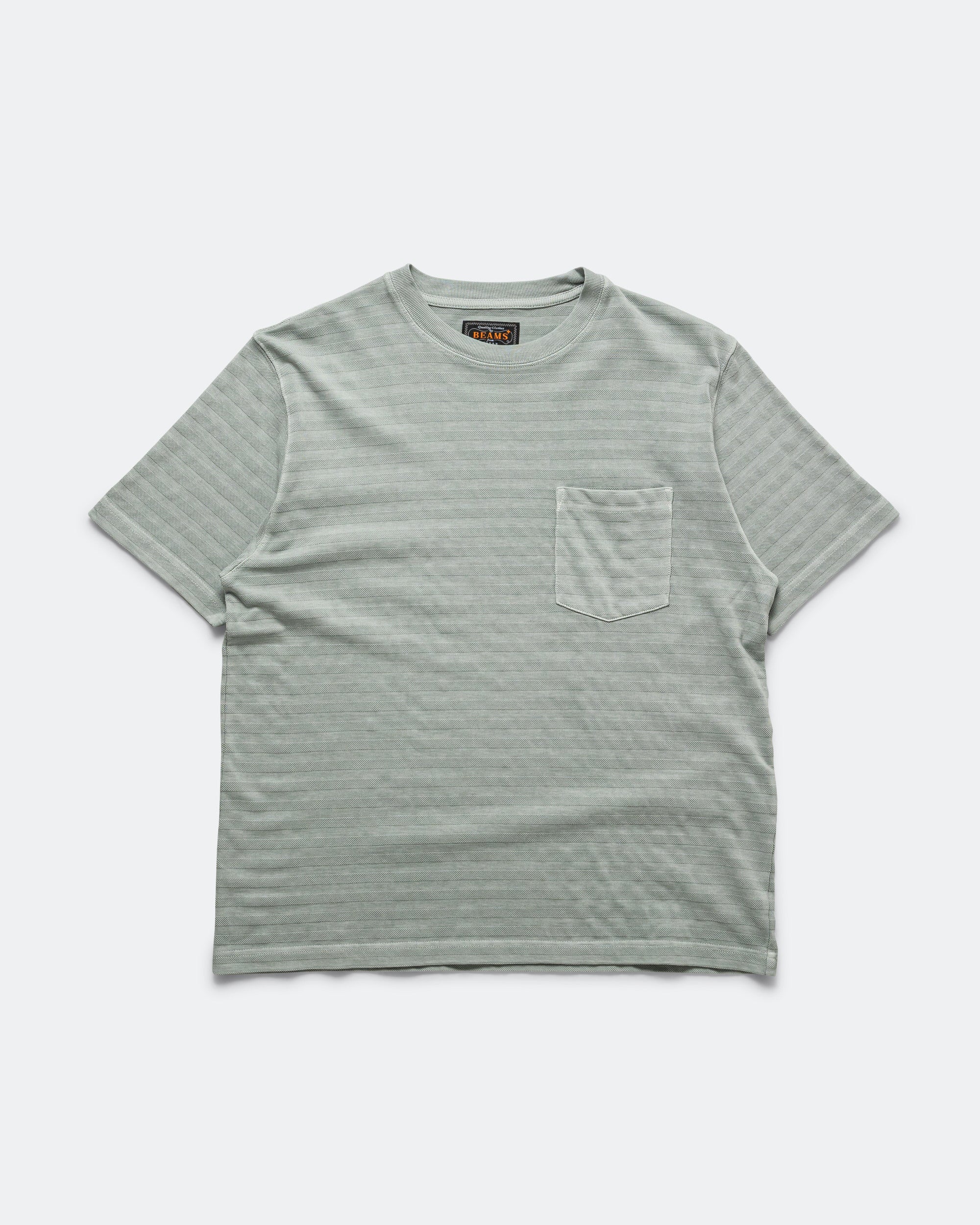 Pocket Tee Pique - Light Grey Garment Dye
