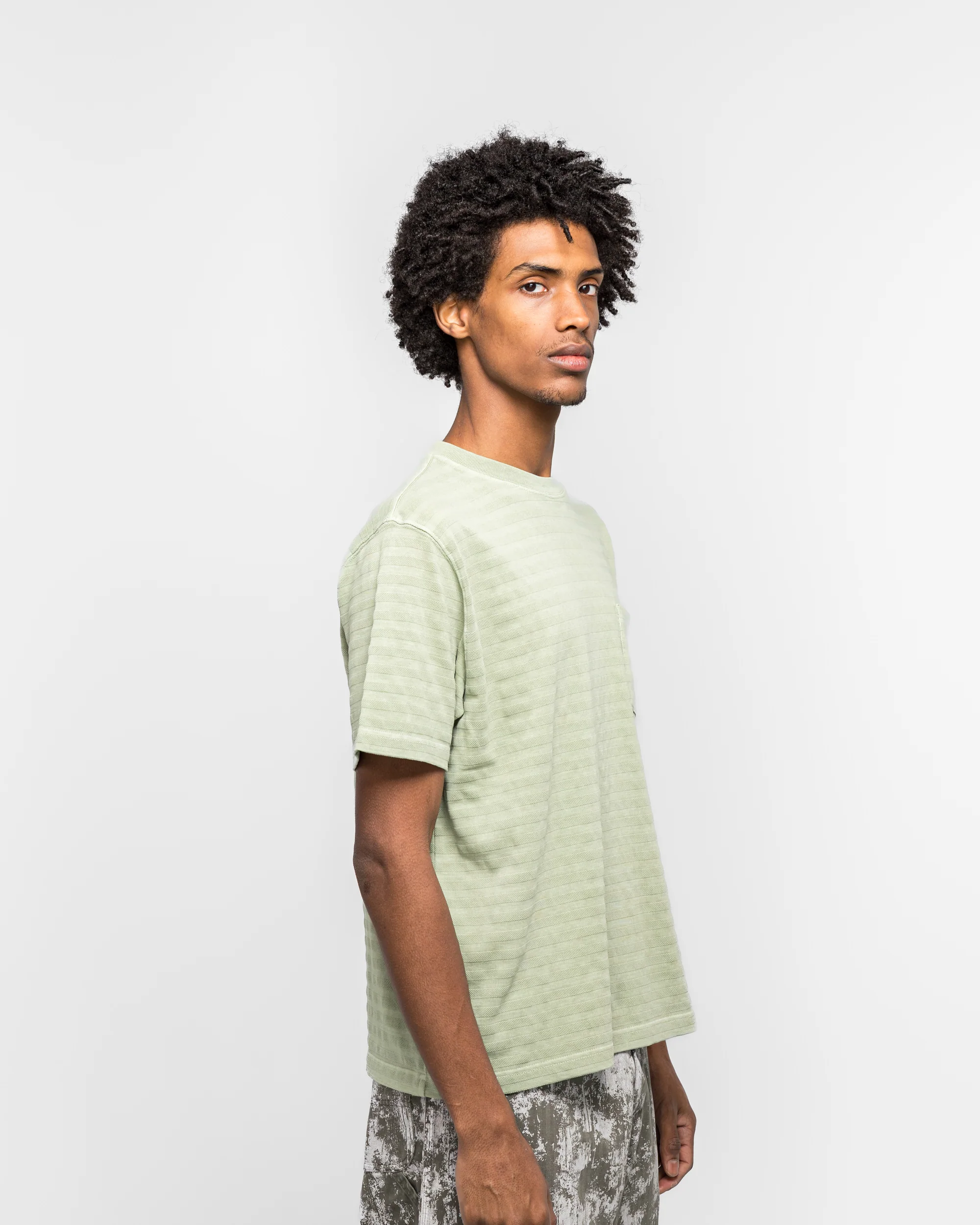 Pocket Tee Pique - Mint Garment Dye - Image 3