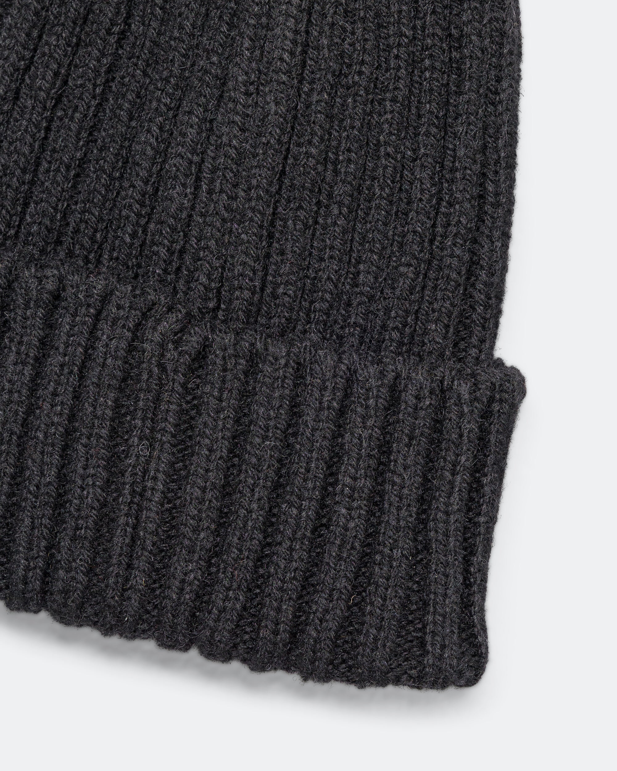 Wool Watch Cap - Black - Image 2
