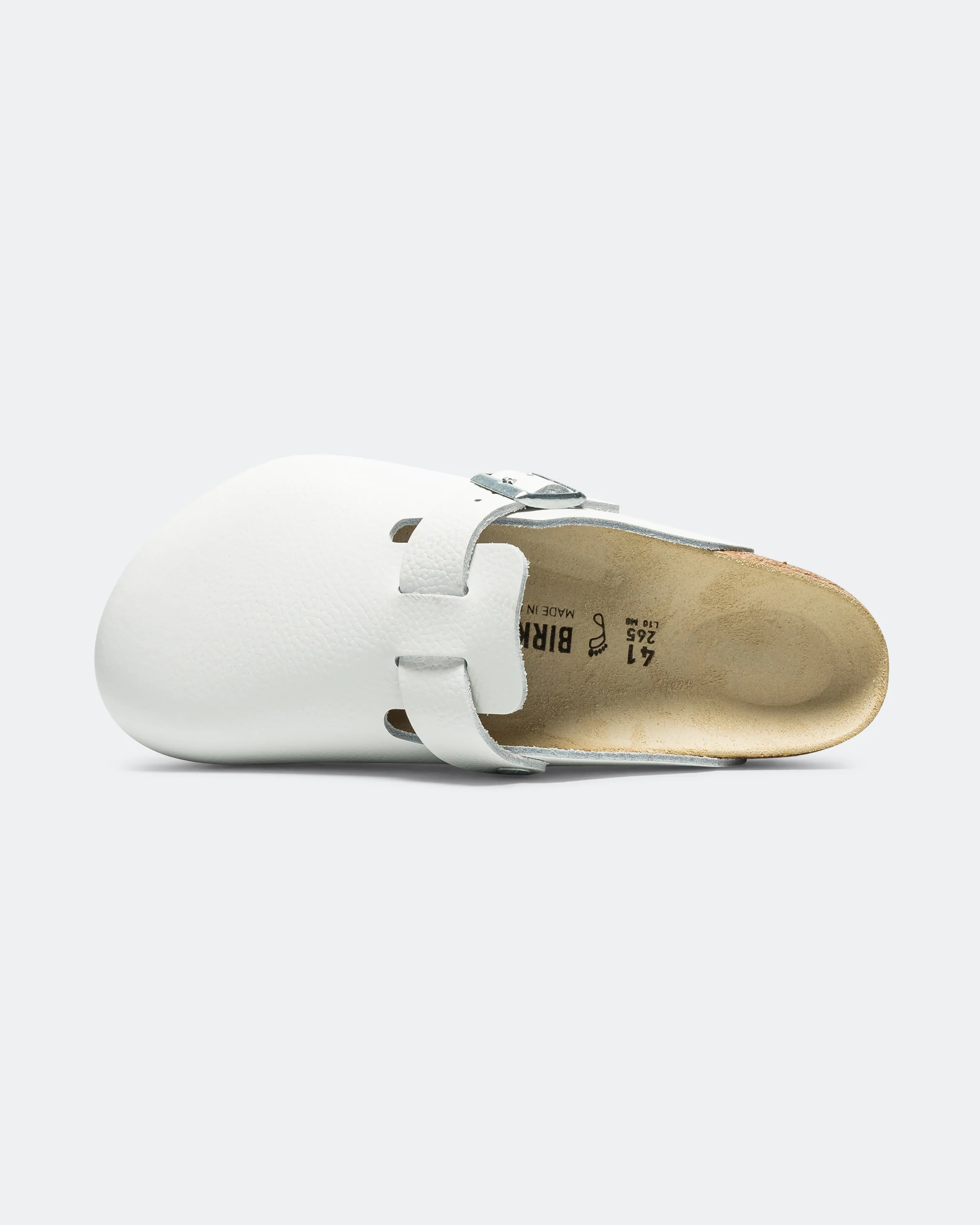 Boston - White Smooth Leather - Image 4