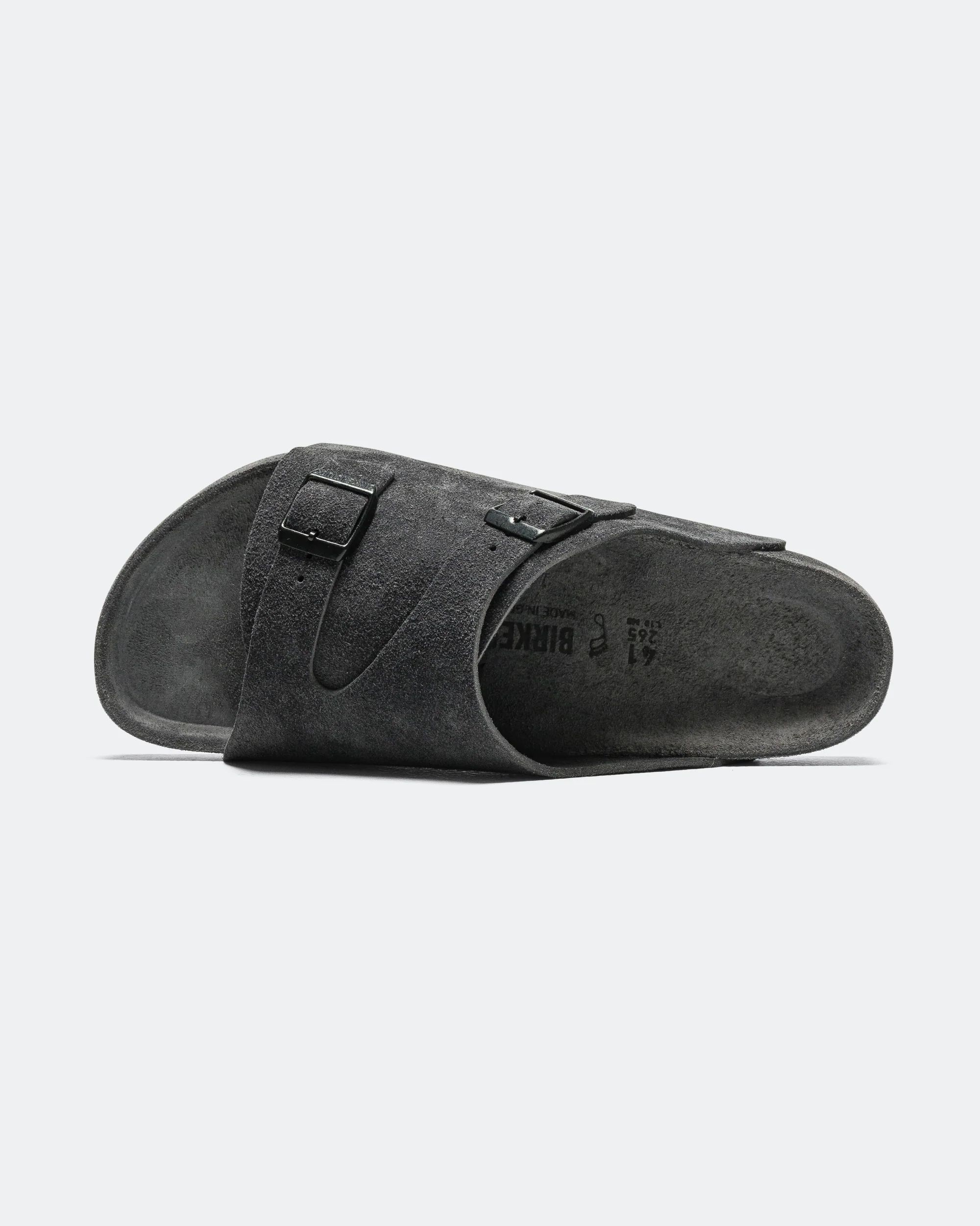 Zurich Exquisite - Charcoal Suede Leather - Image 4