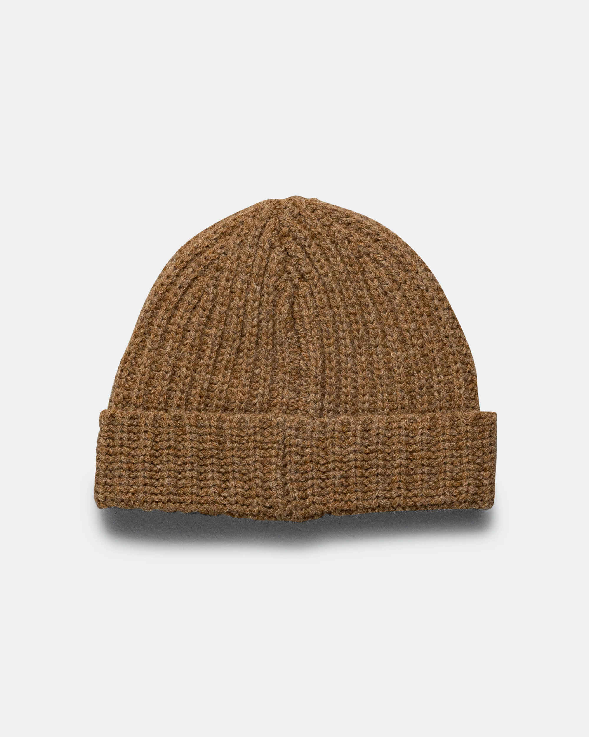 Broken Fisherman Wool Beanie - Hazelnut - Image 4
