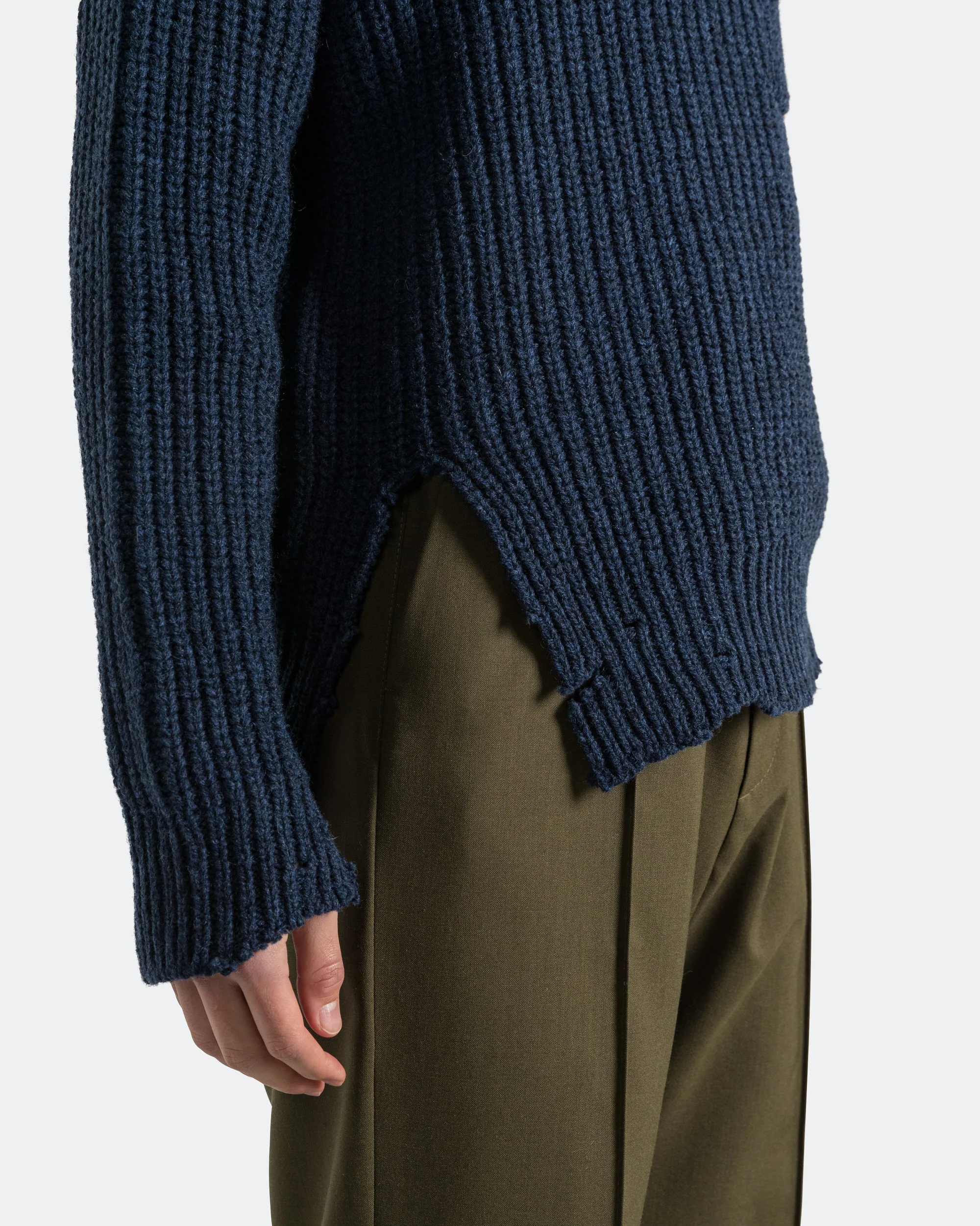 Broken Fisherman Wool Turtleneck - Cornflower - Image 4