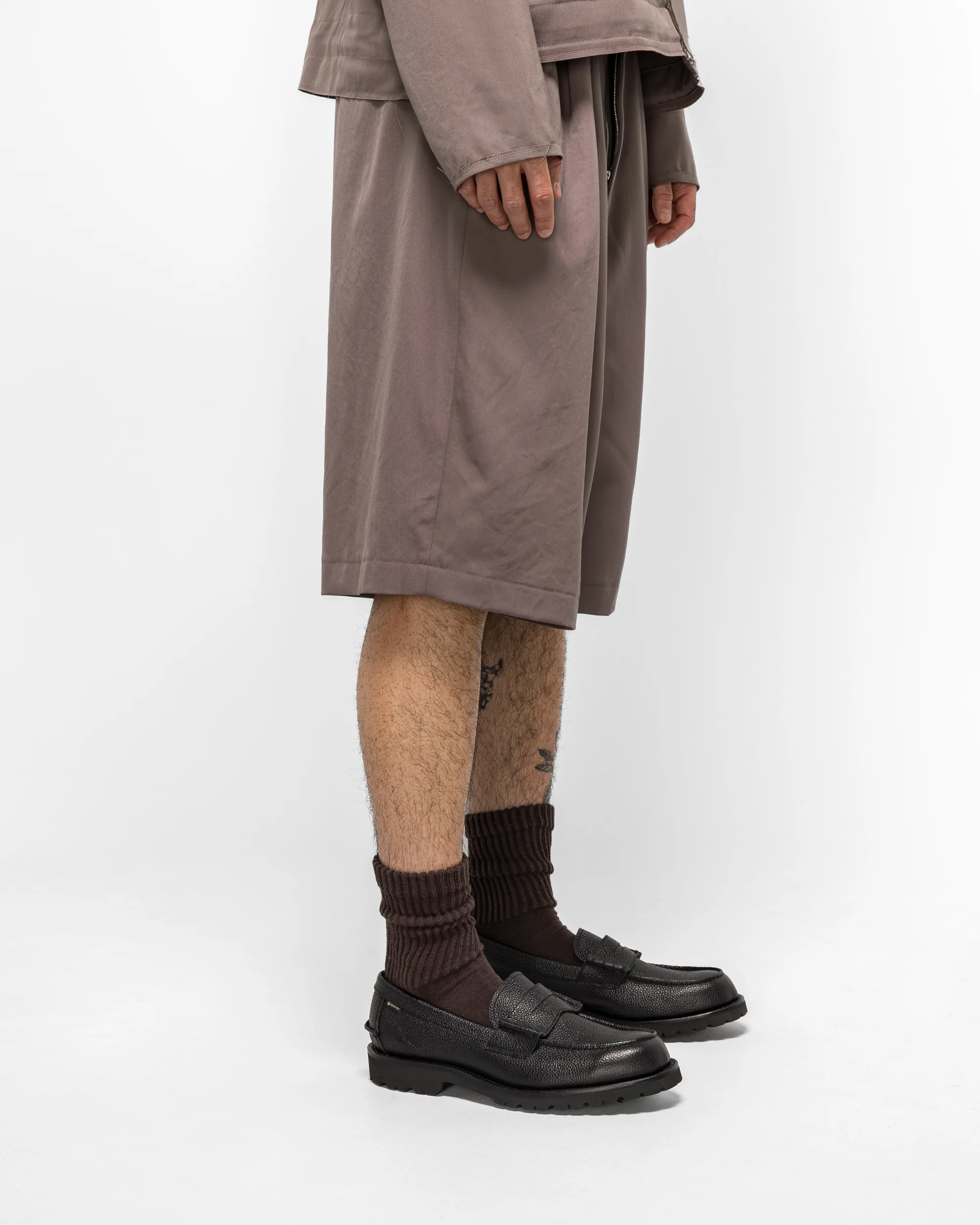 Slim Suit Shorts - Taupe Wool - Image 3