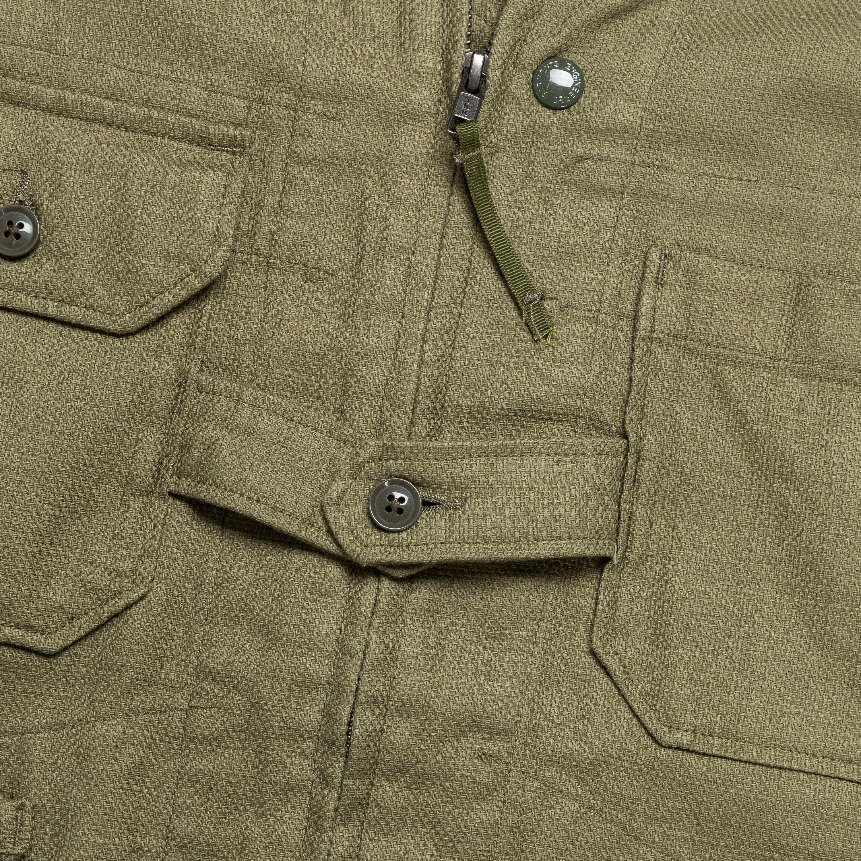 Cardigan Jacket - Dark Olive Java Cloth - Image 4