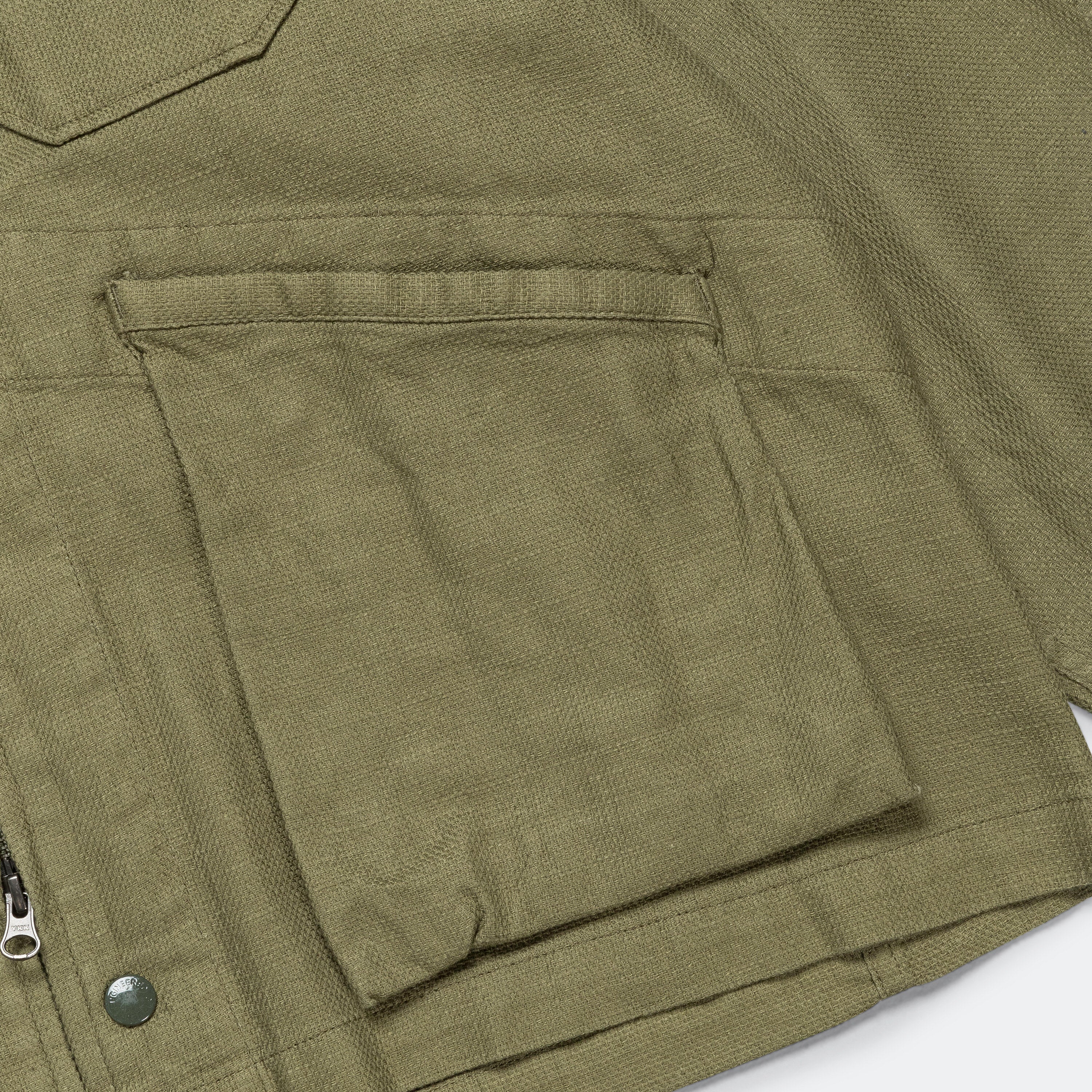 Cardigan Jacket - Dark Olive Java Cloth - Image 6