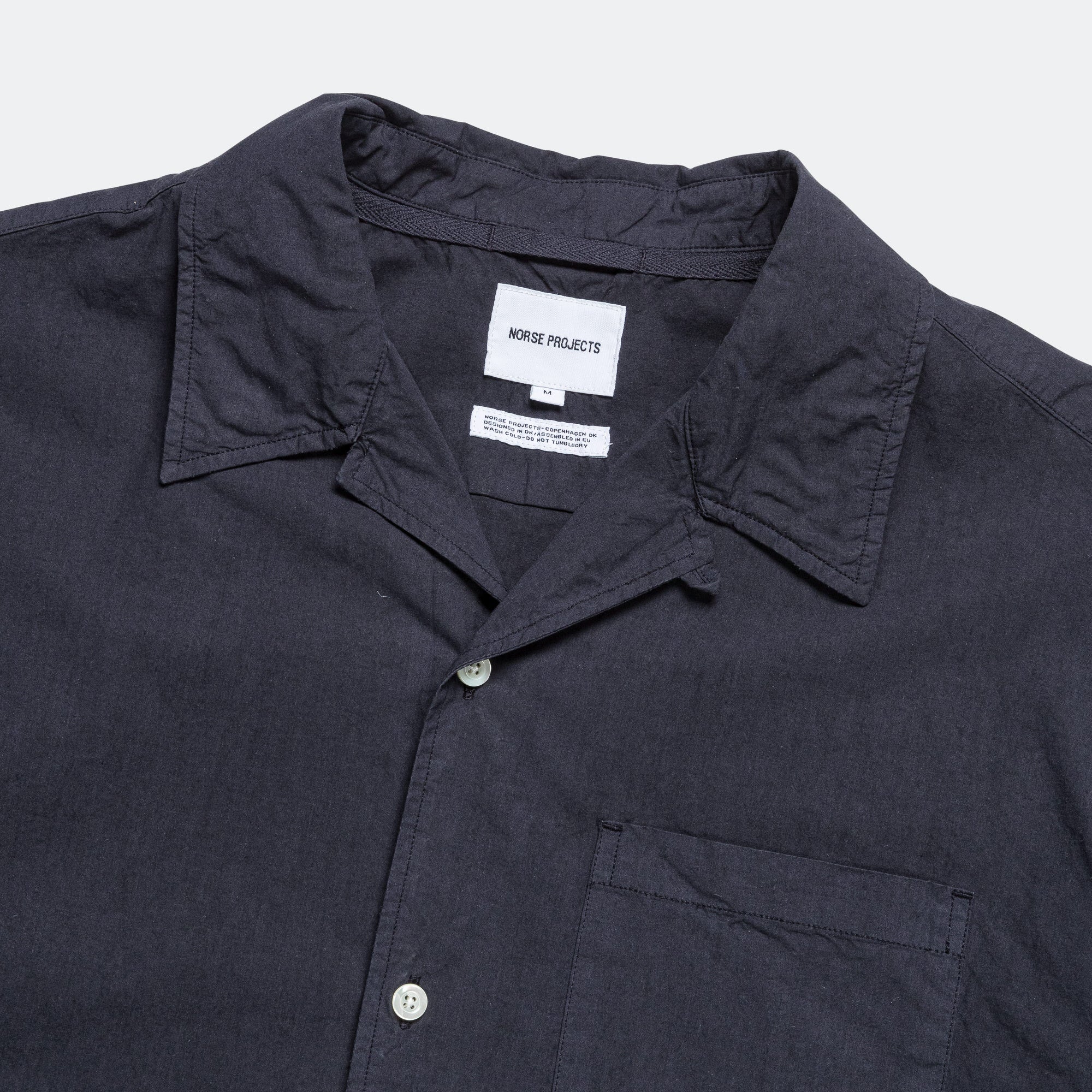 Carsten Cotton Tencel Shirt - Dark Navy - Image 2